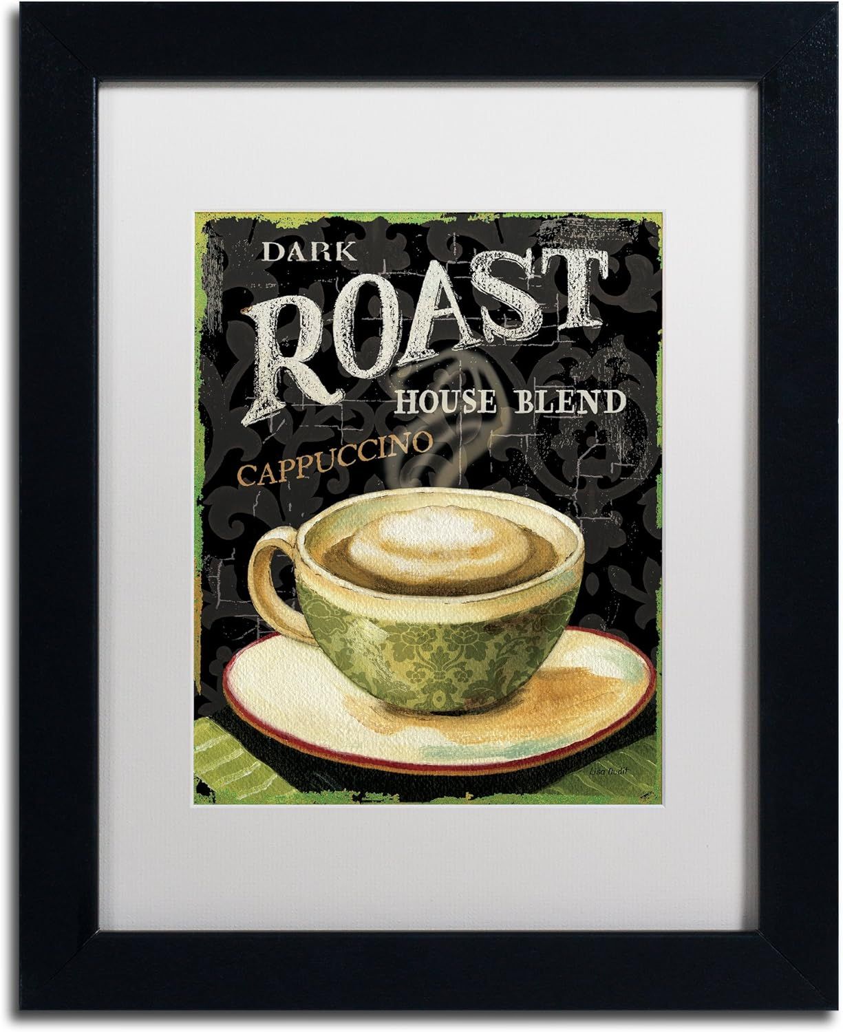 Today's Coffee III Framed Canvas Print with Black Frame