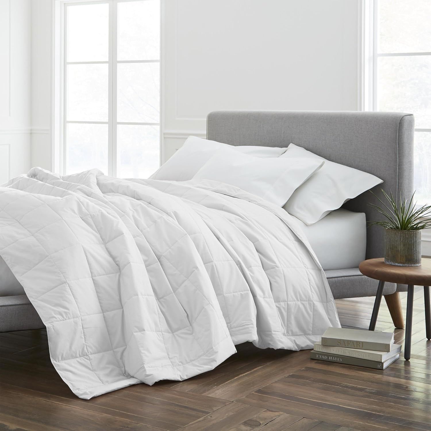 EcoPure Organic Cotton Twin Blanket in Cozy White