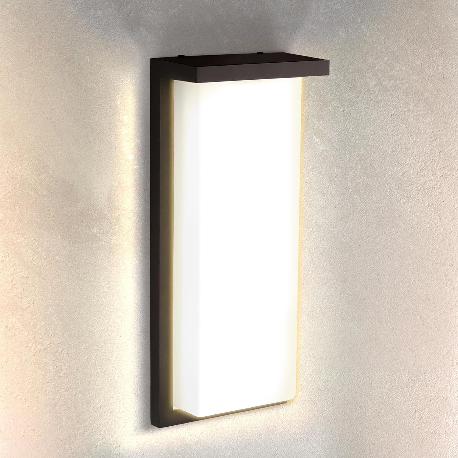 14-Inch Black LED Dimmable Wall Sconce