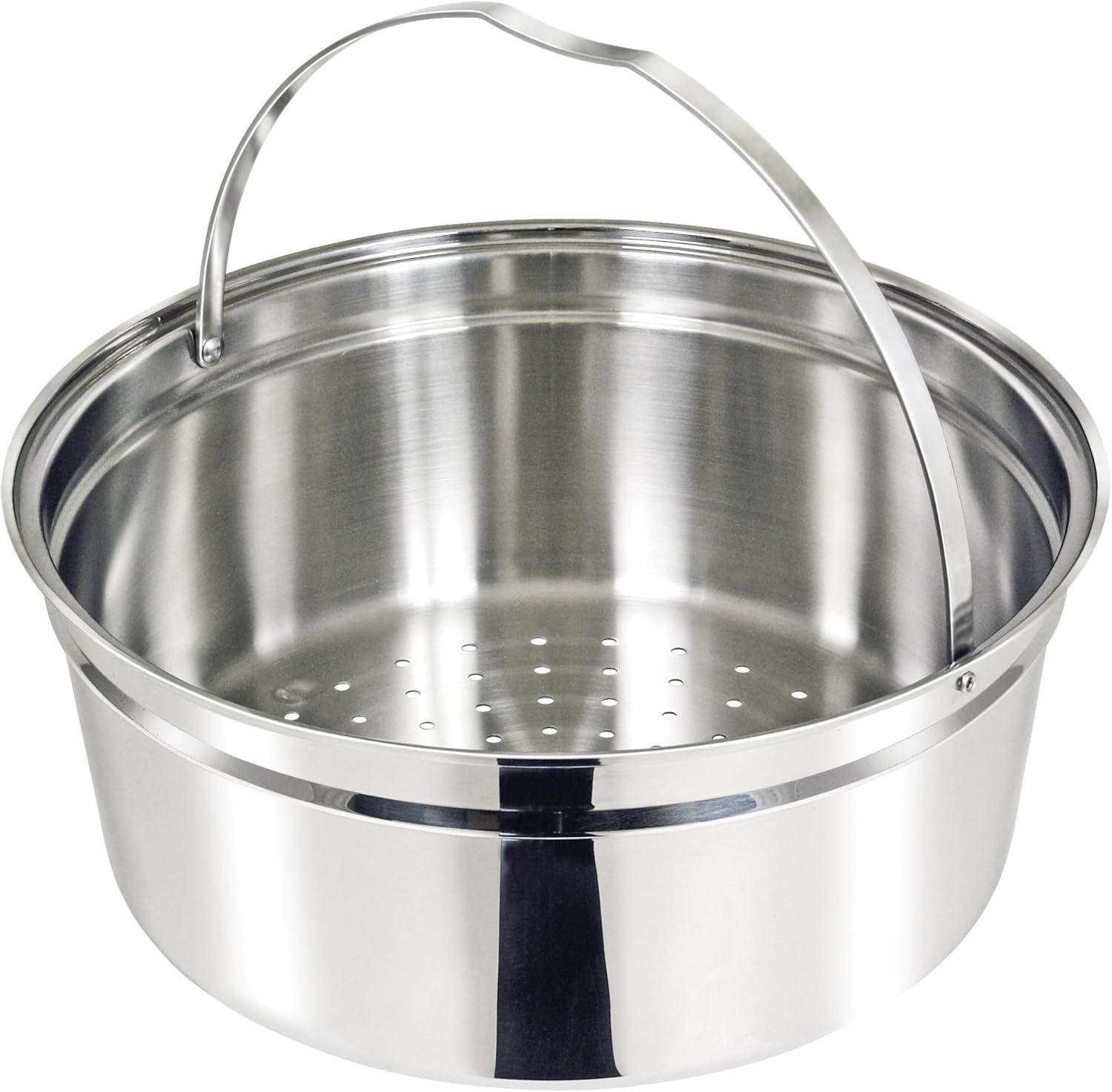 Stainless Steel Nesting Colander with Collapsible Handle