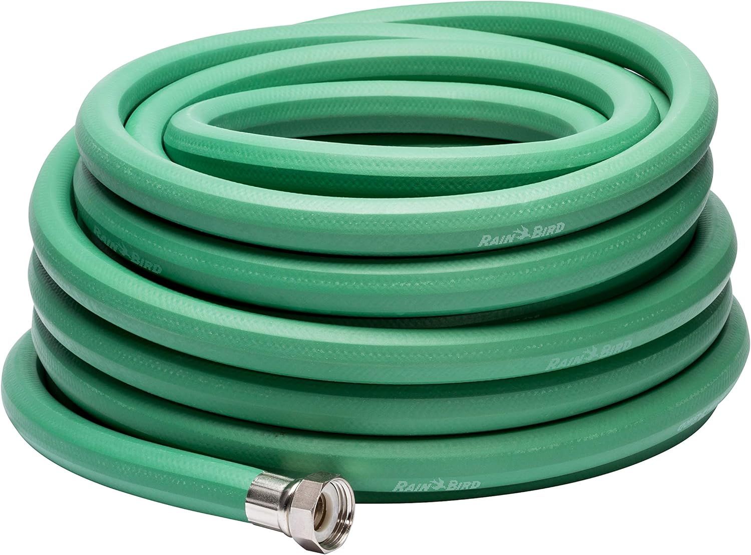 Green Heavy-Duty Rubber Kink-Resistant Garden Hose, 50 ft