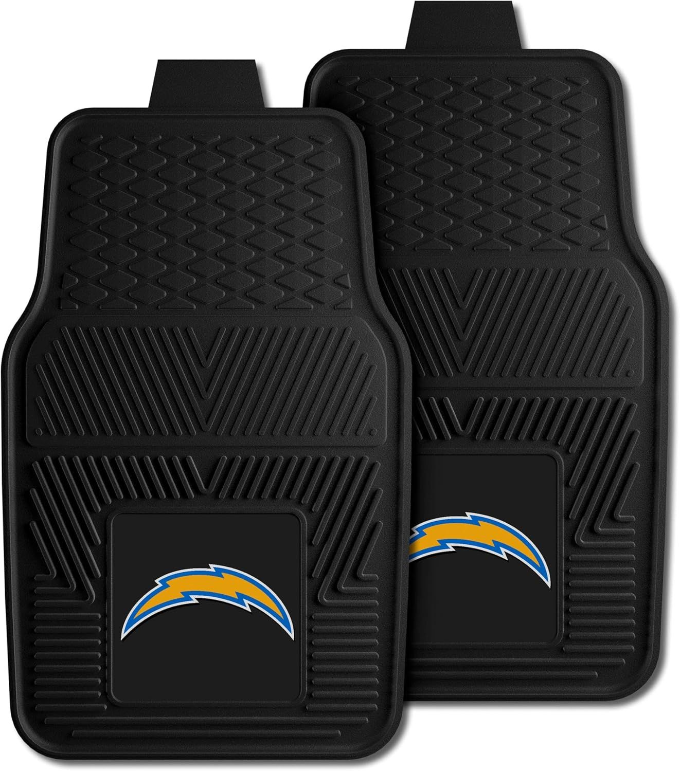 Los Angeles Chargers Heavy Duty Black Vinyl Car Mats