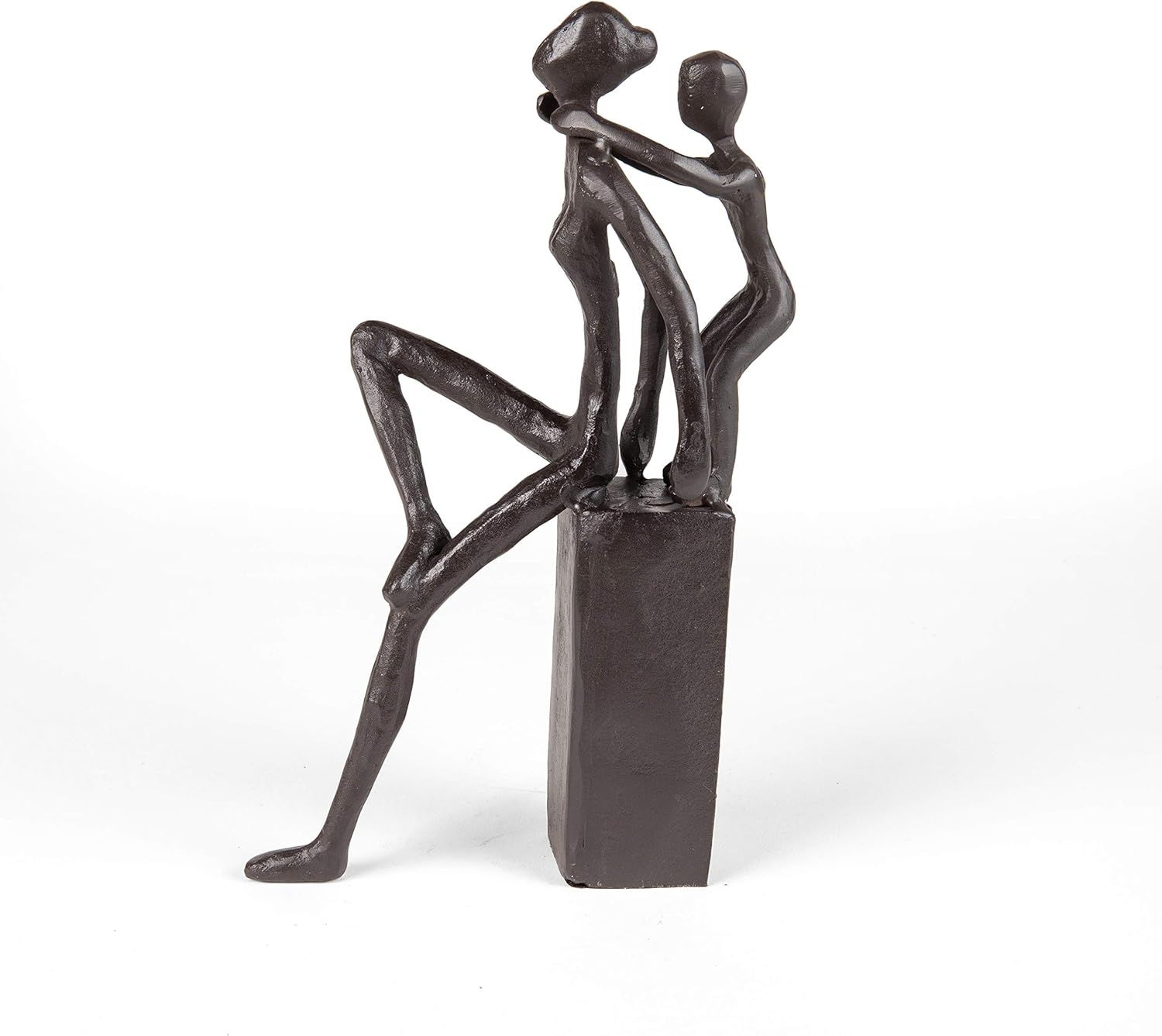 Bronze Finish Mother and Child Metal Sculpture