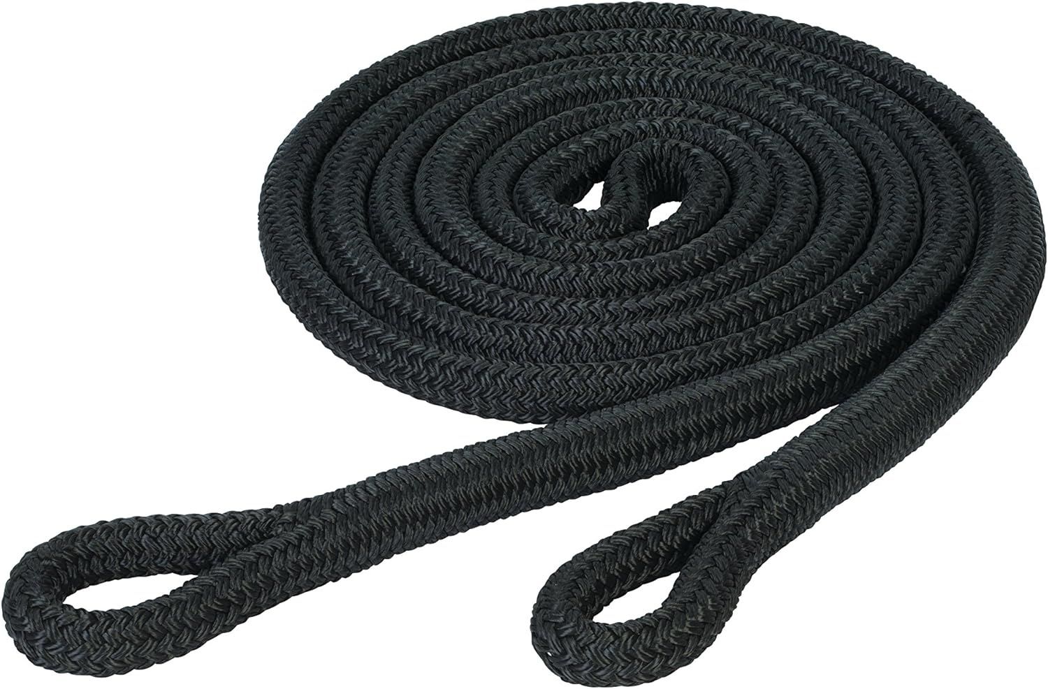 Black Yacht Braid Loop Reins, 9/16" x 10'