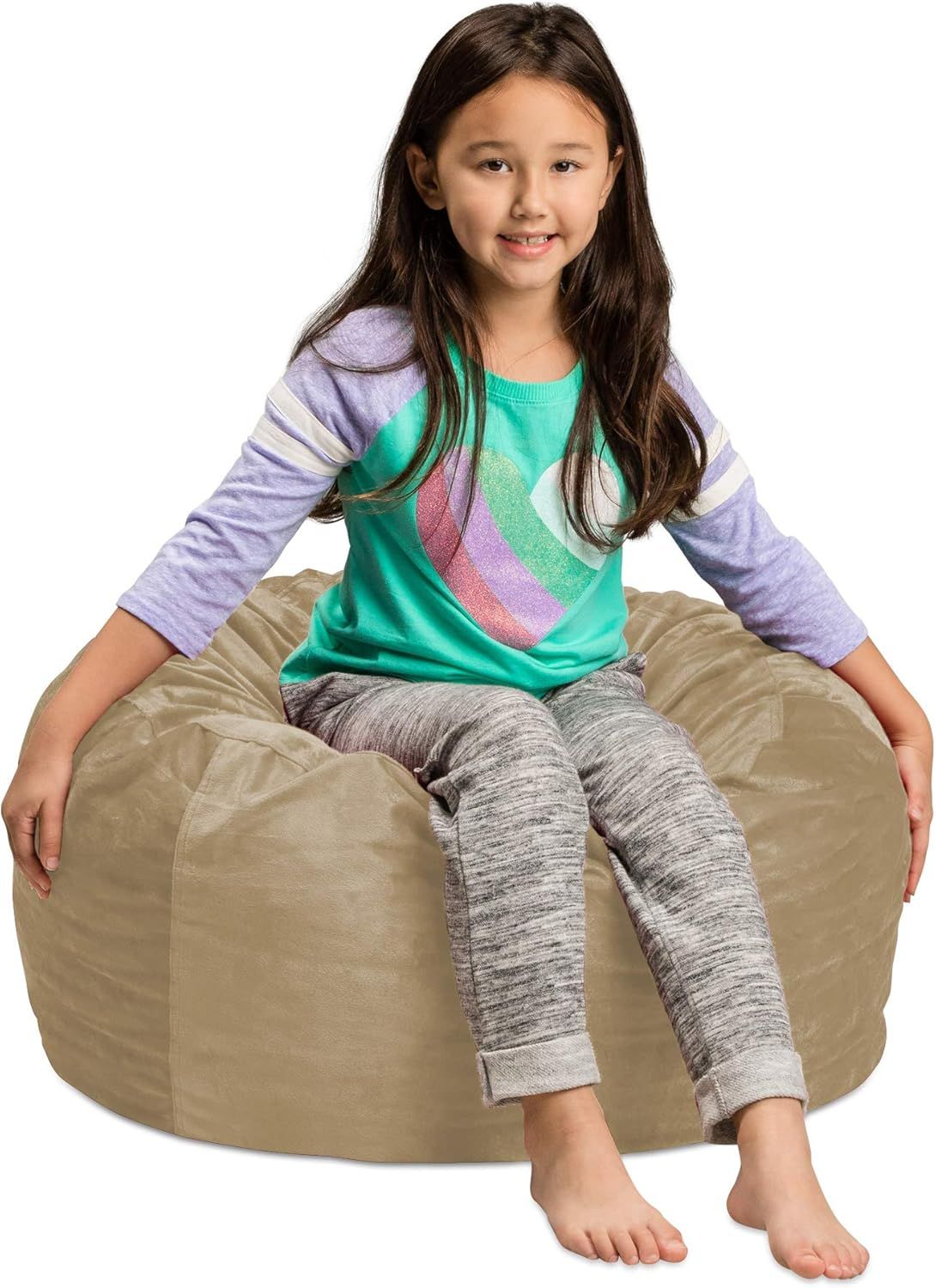 Camel Ultra Soft Memory Foam Kids Bean Bag Chair