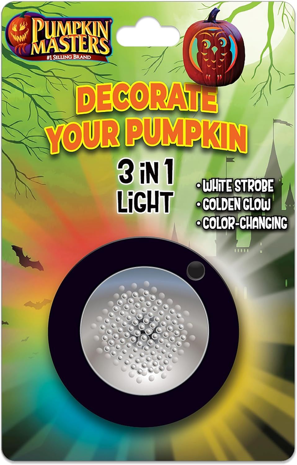 Battery Powered Outdoor Color-Changing Pumpkin Light