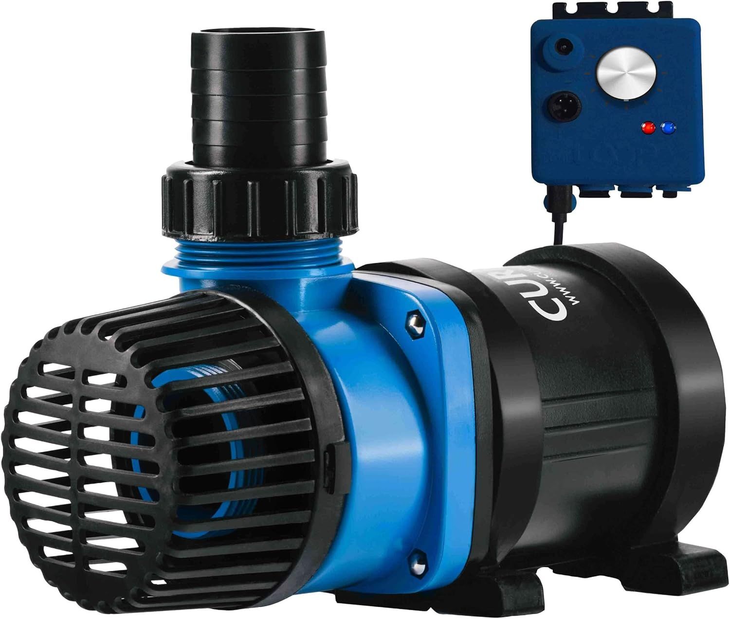 Blue and Black Submersible DC Flow Pump with Control