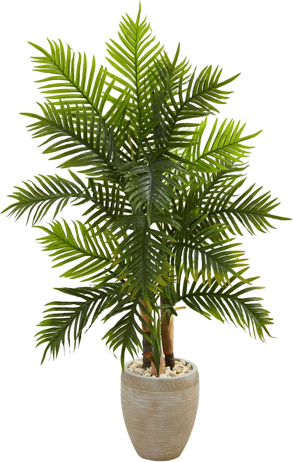 Tropical Elegance 5' Real Touch Areca Palm in Sand Planter