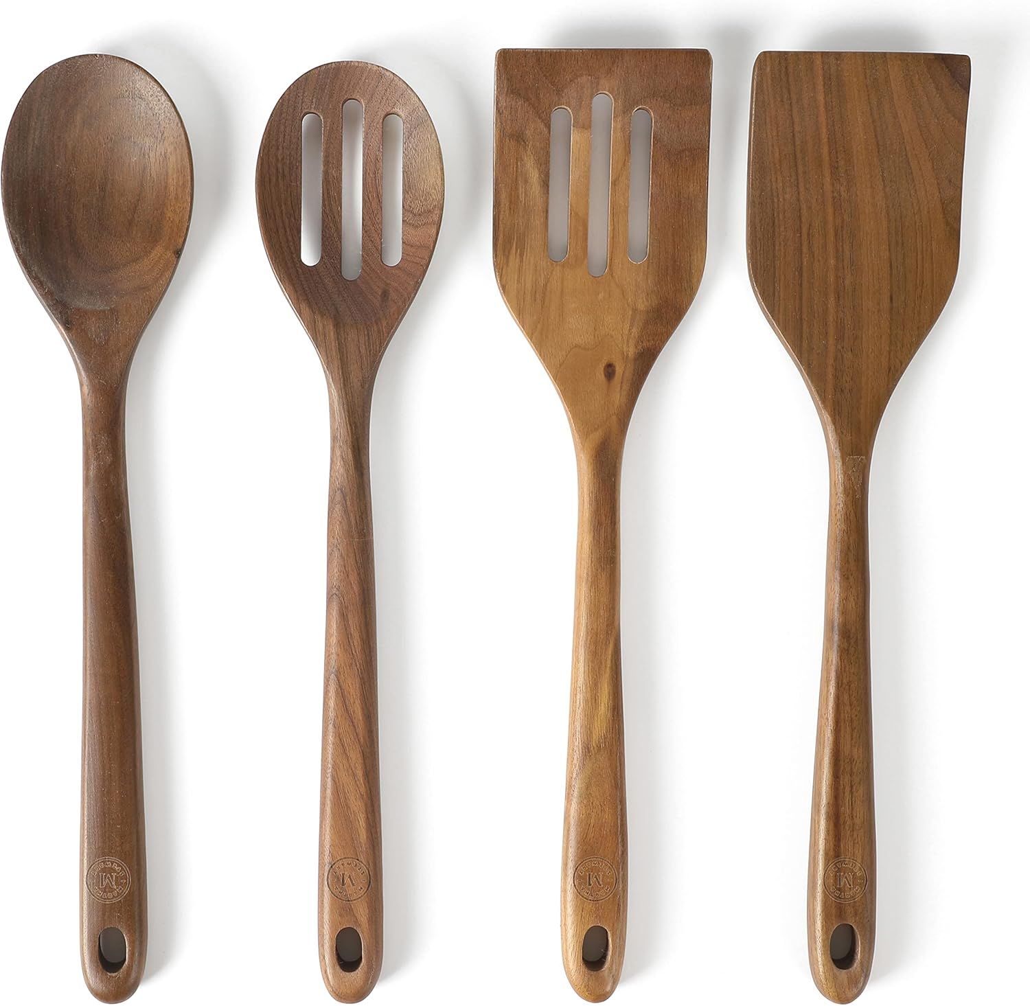 Martha Stewart Bainford 4-Piece Wooden Kitchen Tool Set - Olive