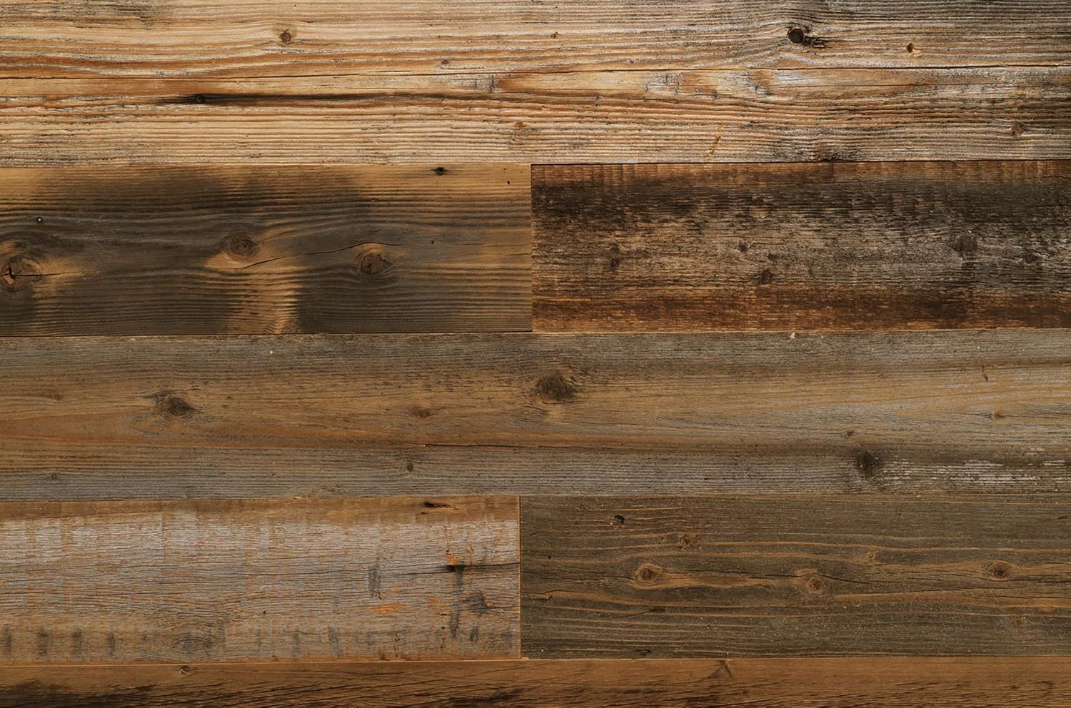 Grey Amber Reclaimed Wood Wall Panels, 46.5" x 5"