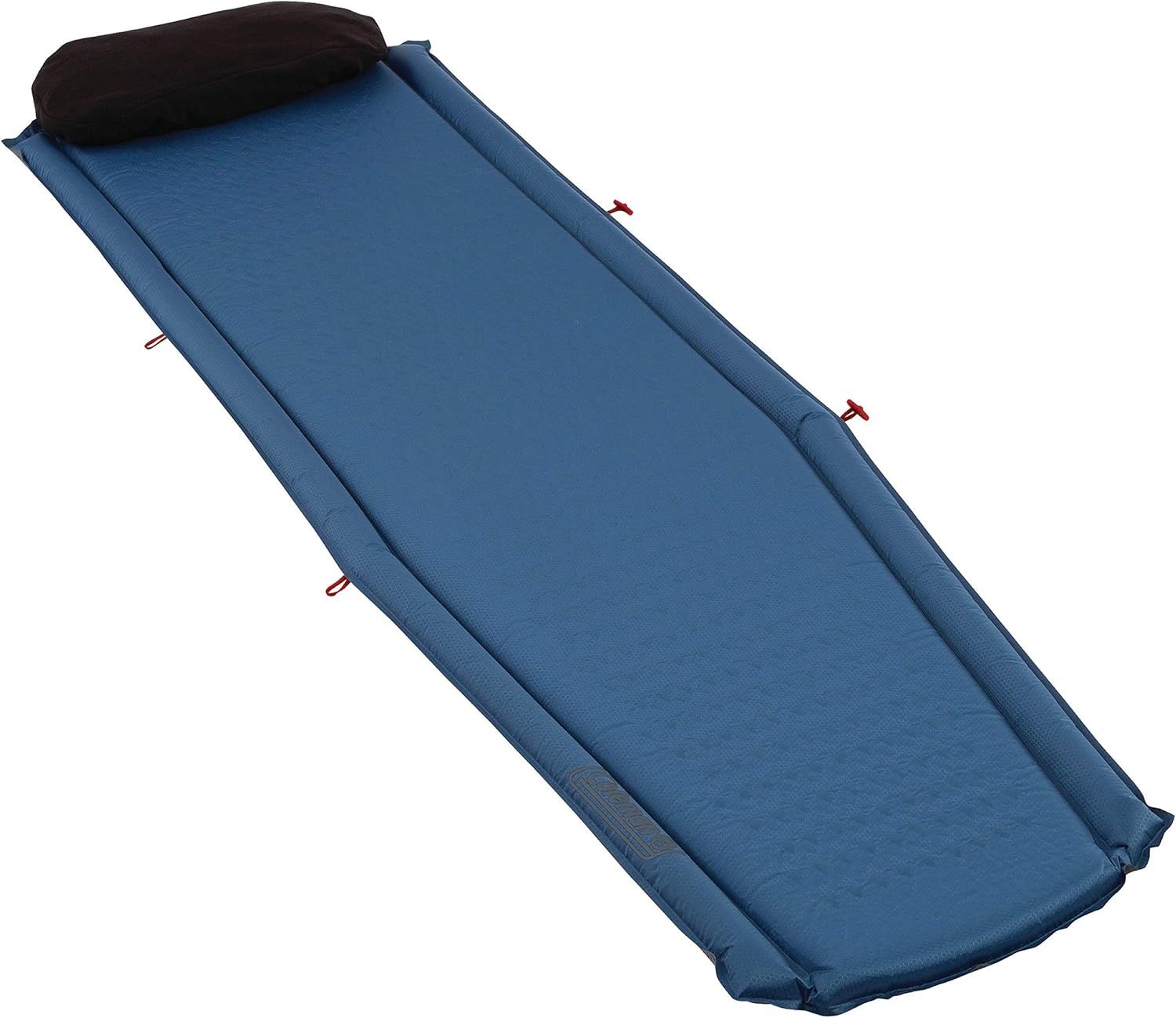 Coleman Blue Self-Inflating Camping Pad with Pillow Storage Bag