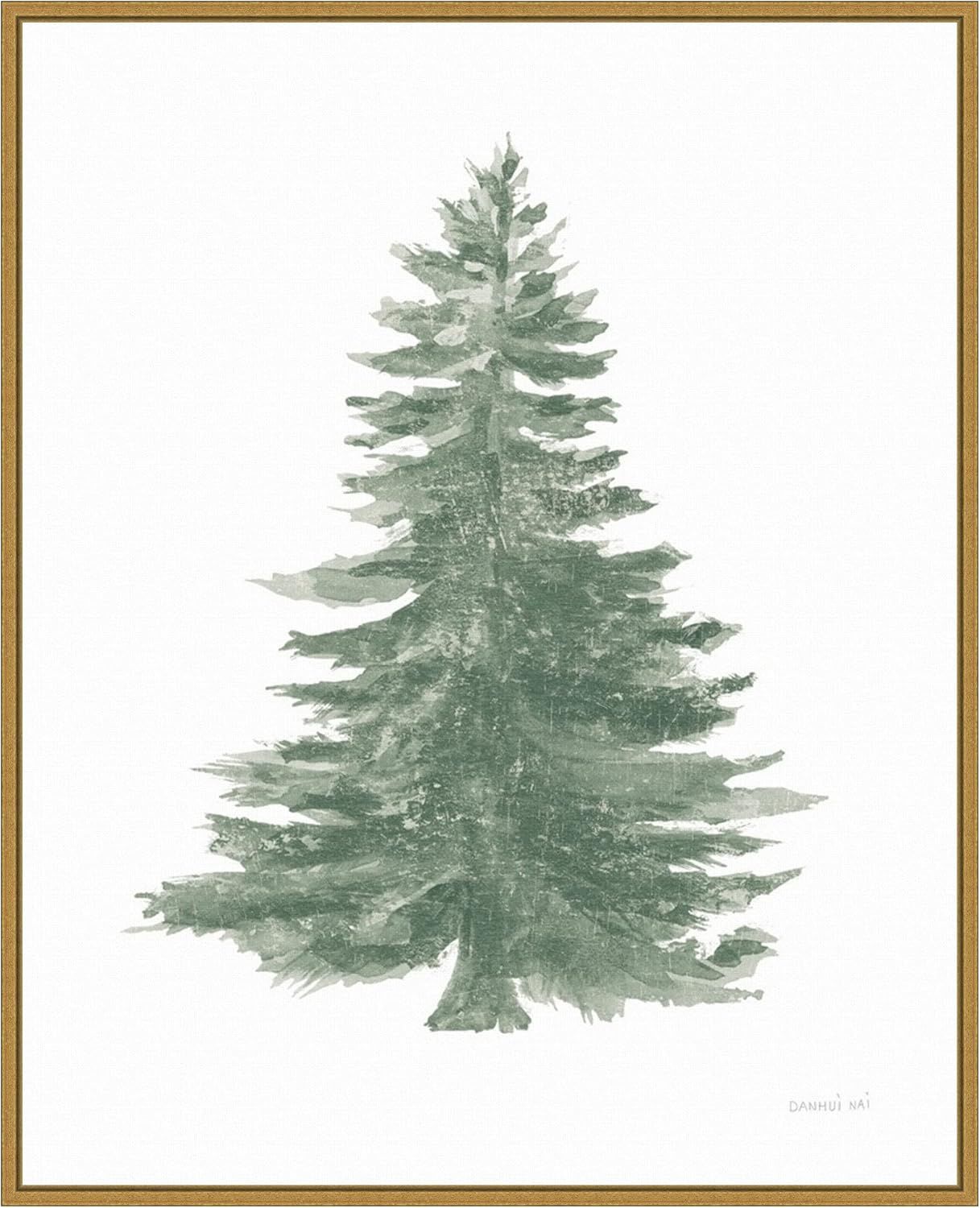 Sylvie Gold Framed Holiday Tree Canvas Print, 24" x 29"