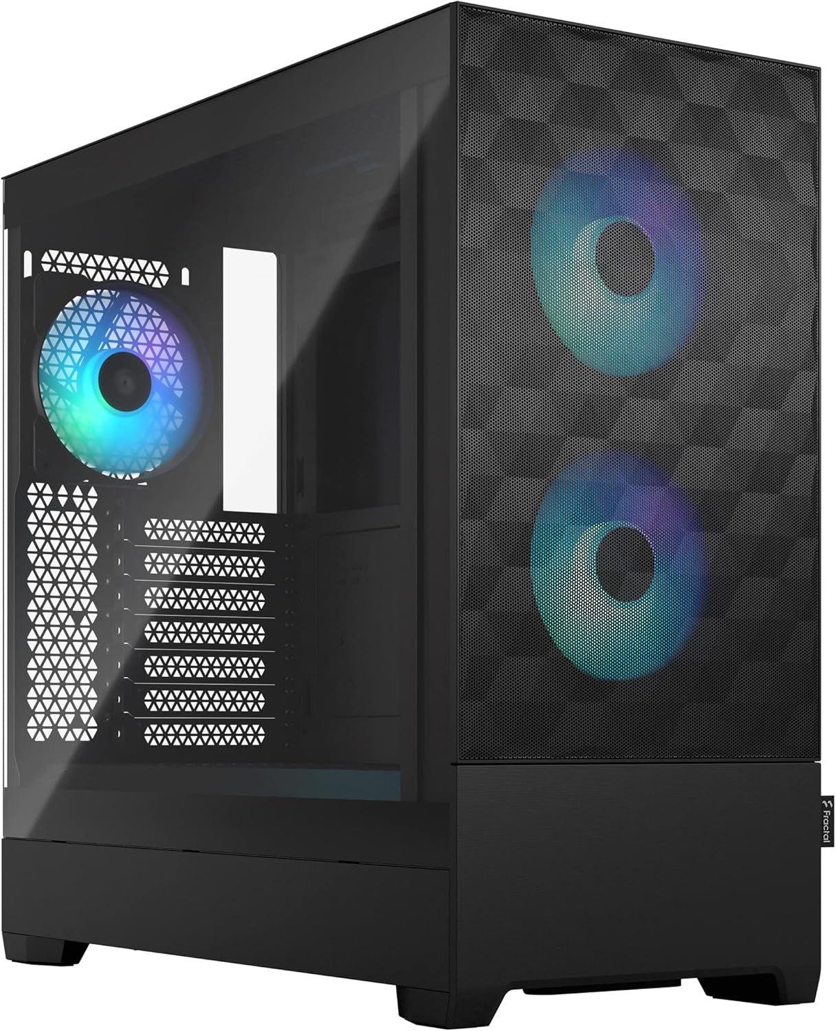 Black Tempered Glass RGB Gaming Tower Case