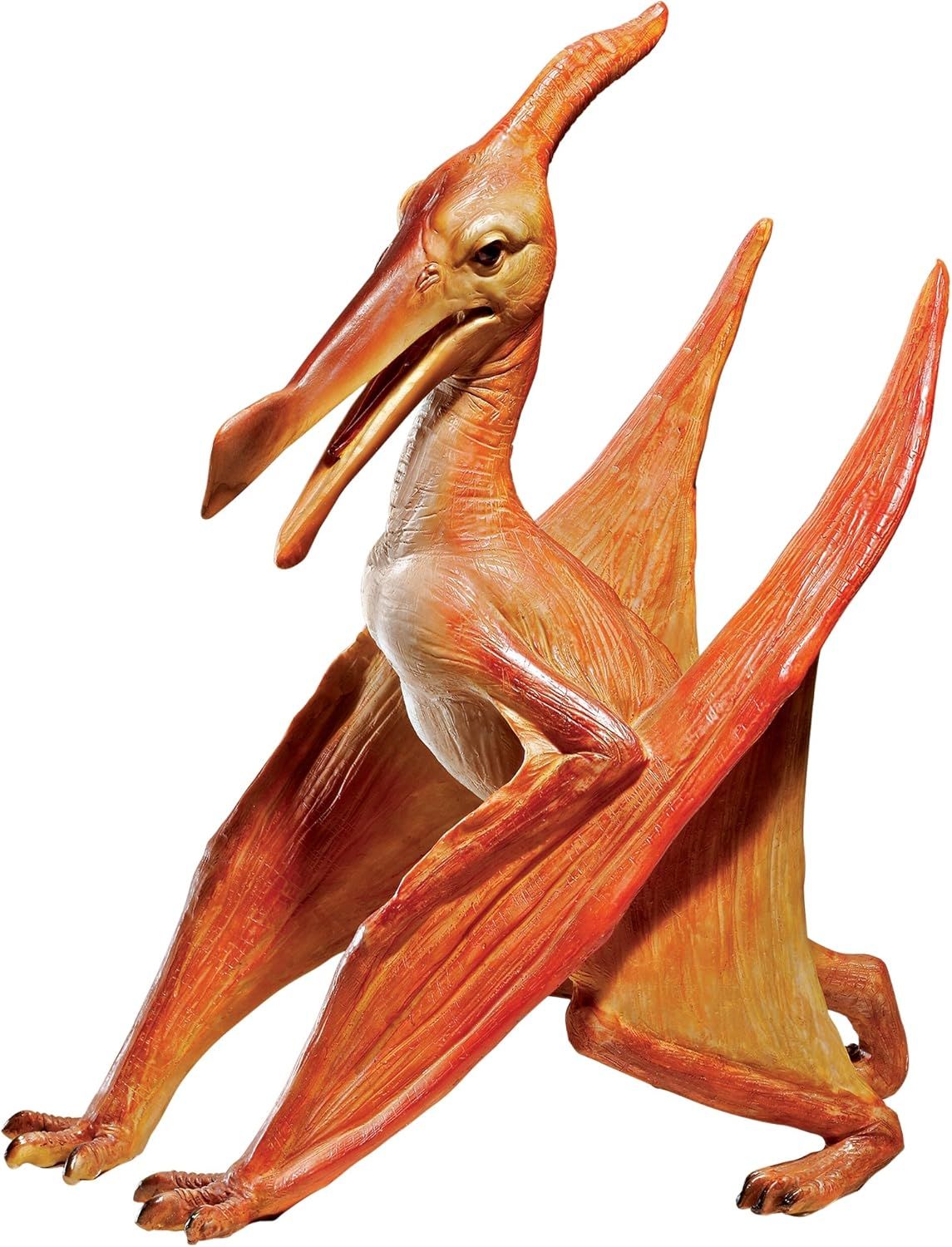 Hand-Painted Resin Pterodactyl Dinosaur Garden Statue