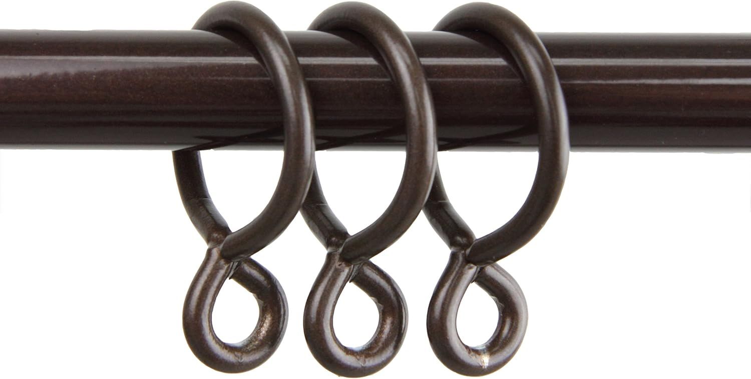 Cocoa Nickel 1-Inch Curtain Eyelet Rings