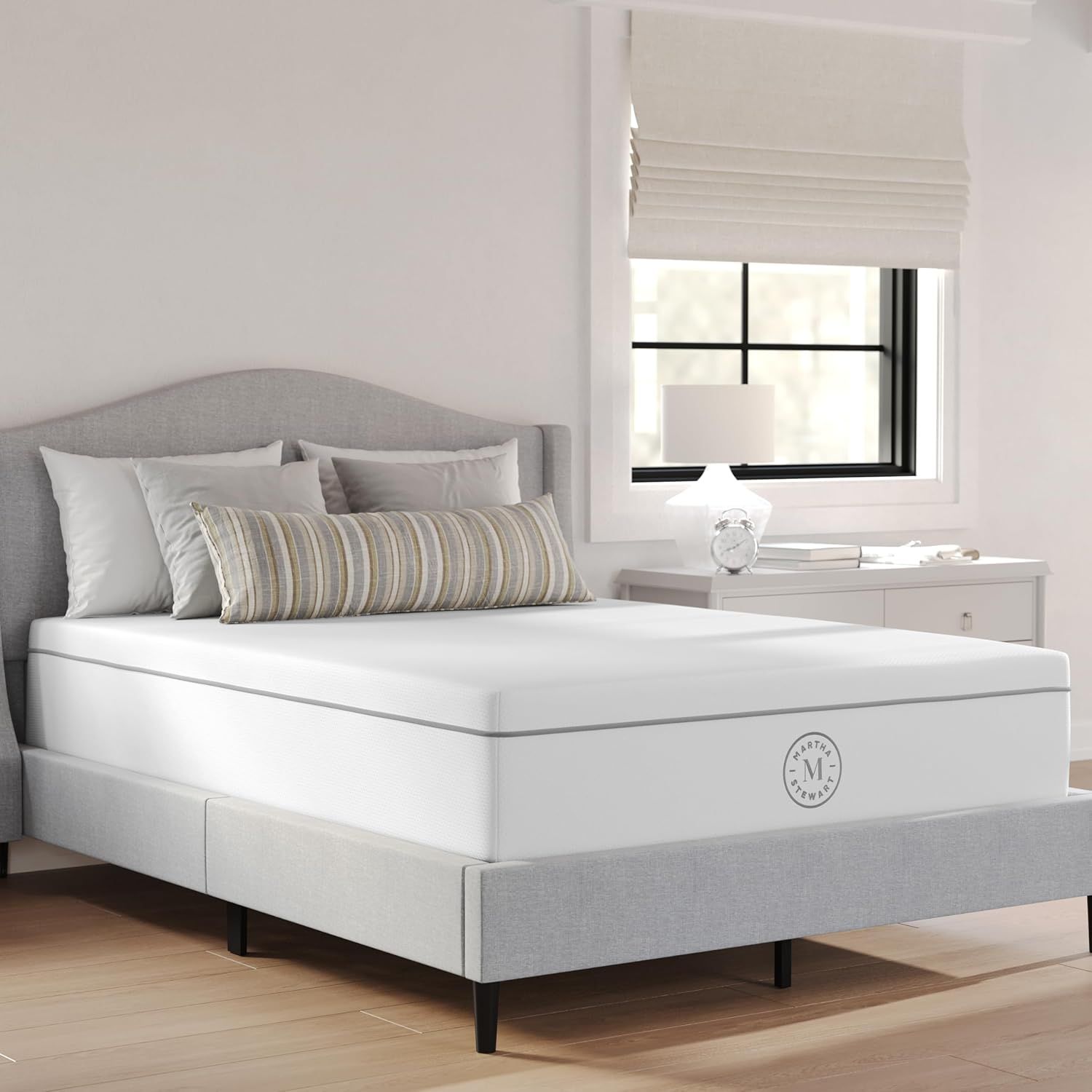 Full Size White Innerspring Adjustable Bed Mattress with Cooling Gel