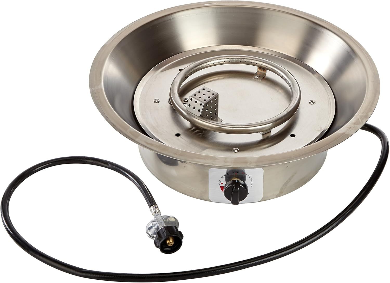 Stainless Steel 20-Inch Gas Fire Pit Burner Kit