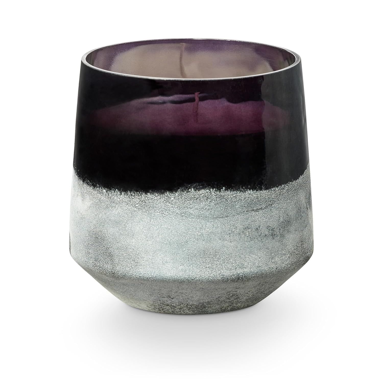 Large Green Baltic Glass Candle with Soy Wax