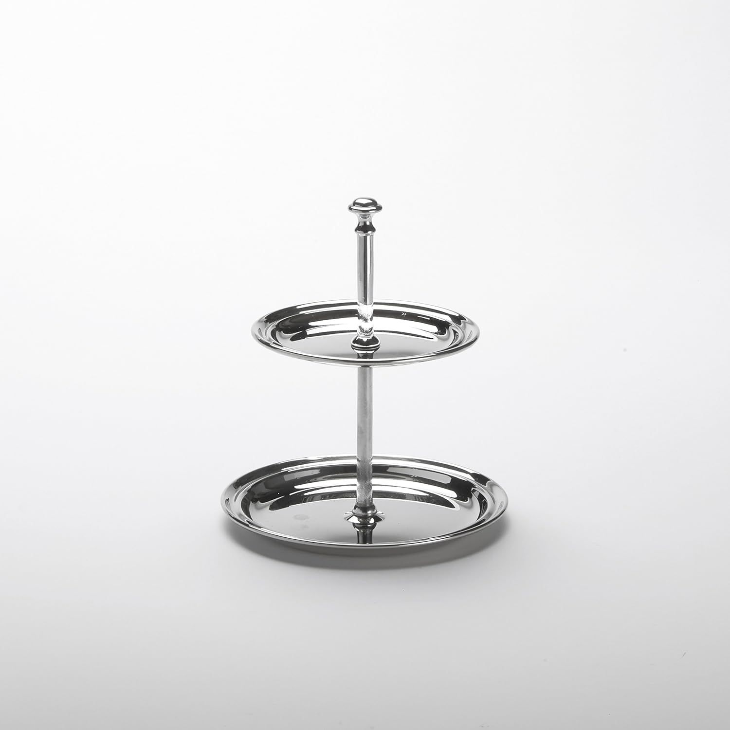 Stainless Steel Two-Tier Round Display Stand