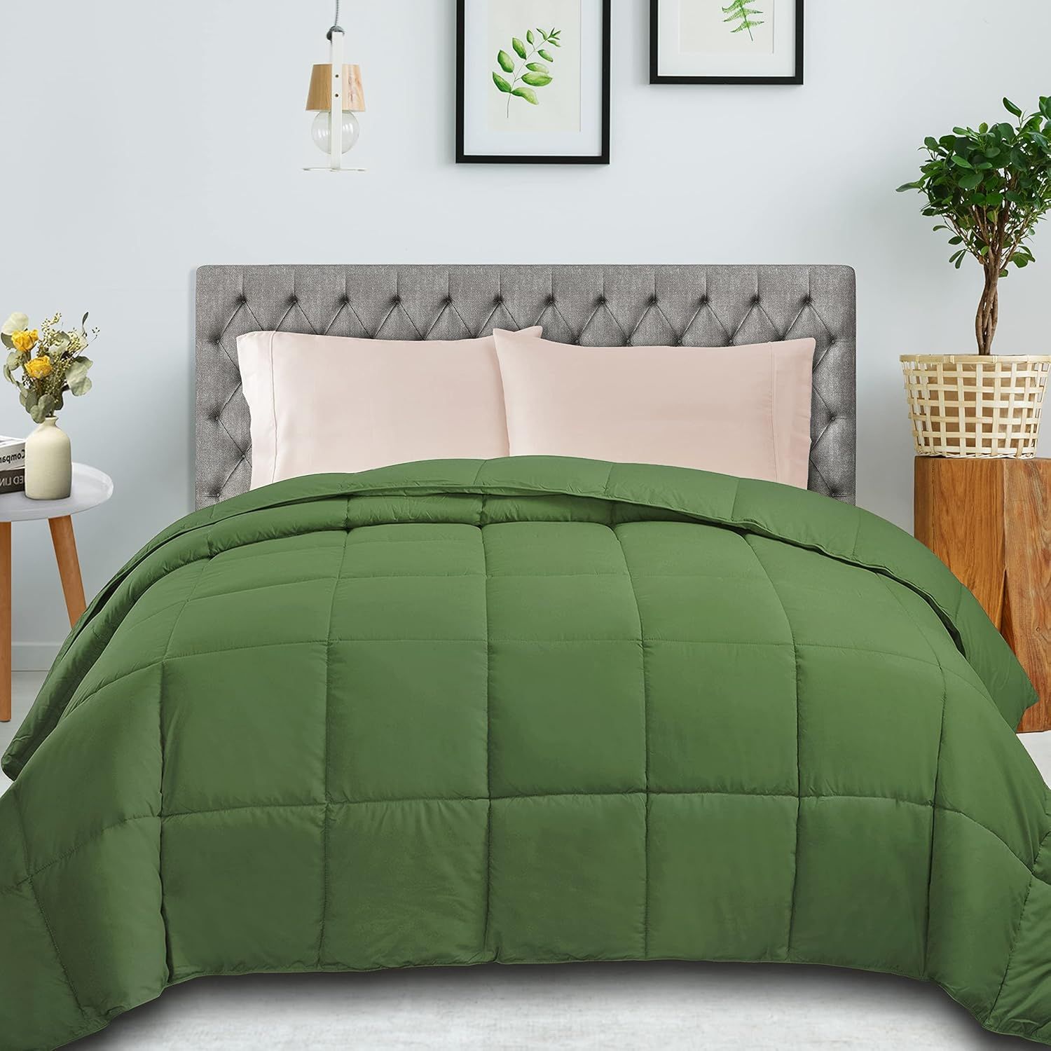 Terrace Green Twin XL Reversible Microfiber Comforter