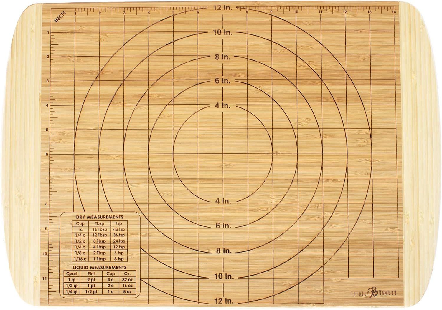 Reversible Bamboo Carving and Baking Board with Juice Grooves