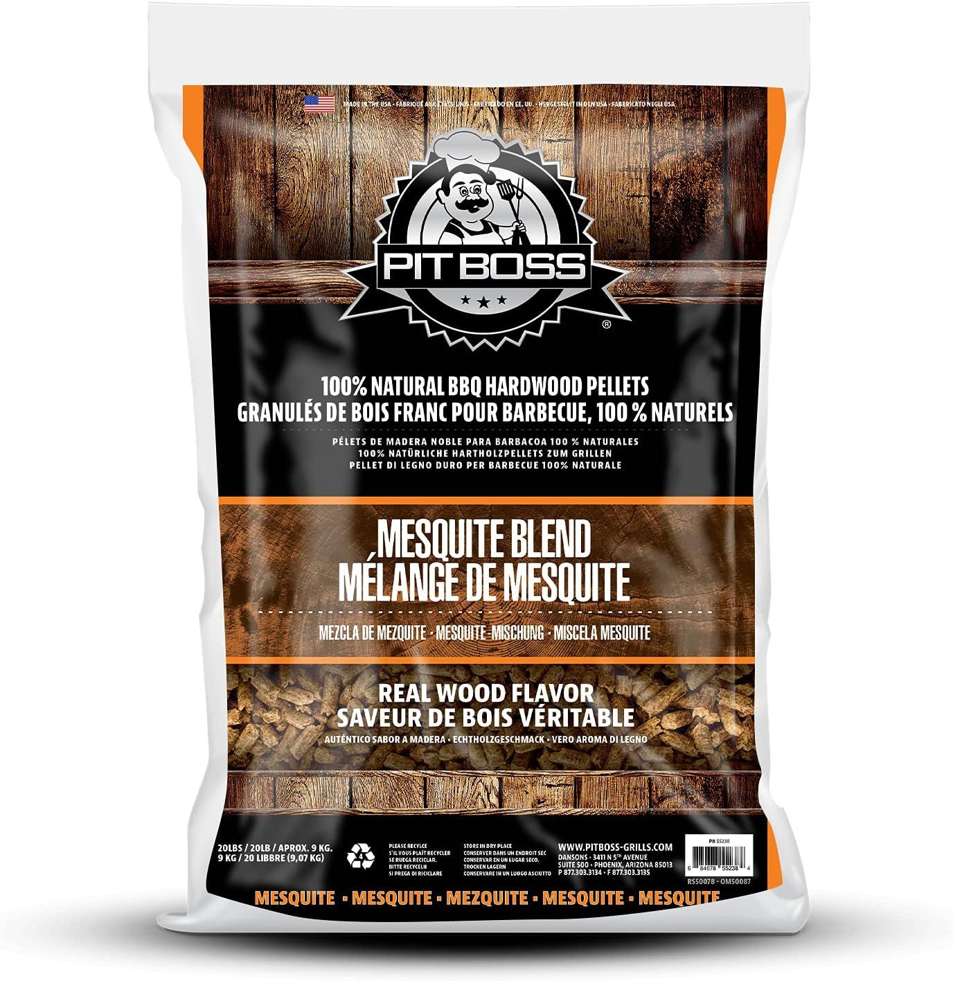 Pit Boss 20lb Mesquite Blend Natural Hardwood BBQ Pellets