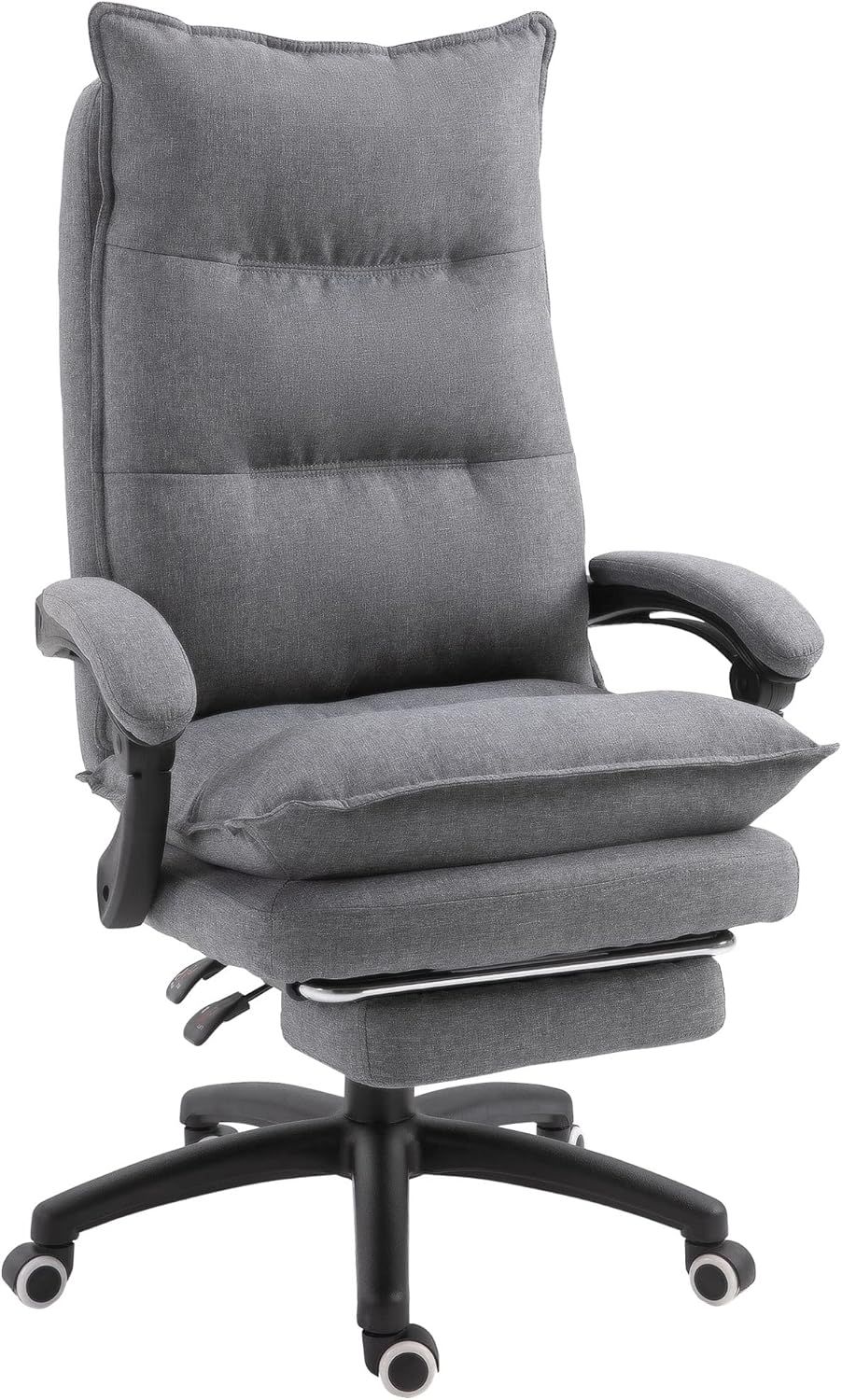 Gray High Back Swivel Executive Fabric Office Chair