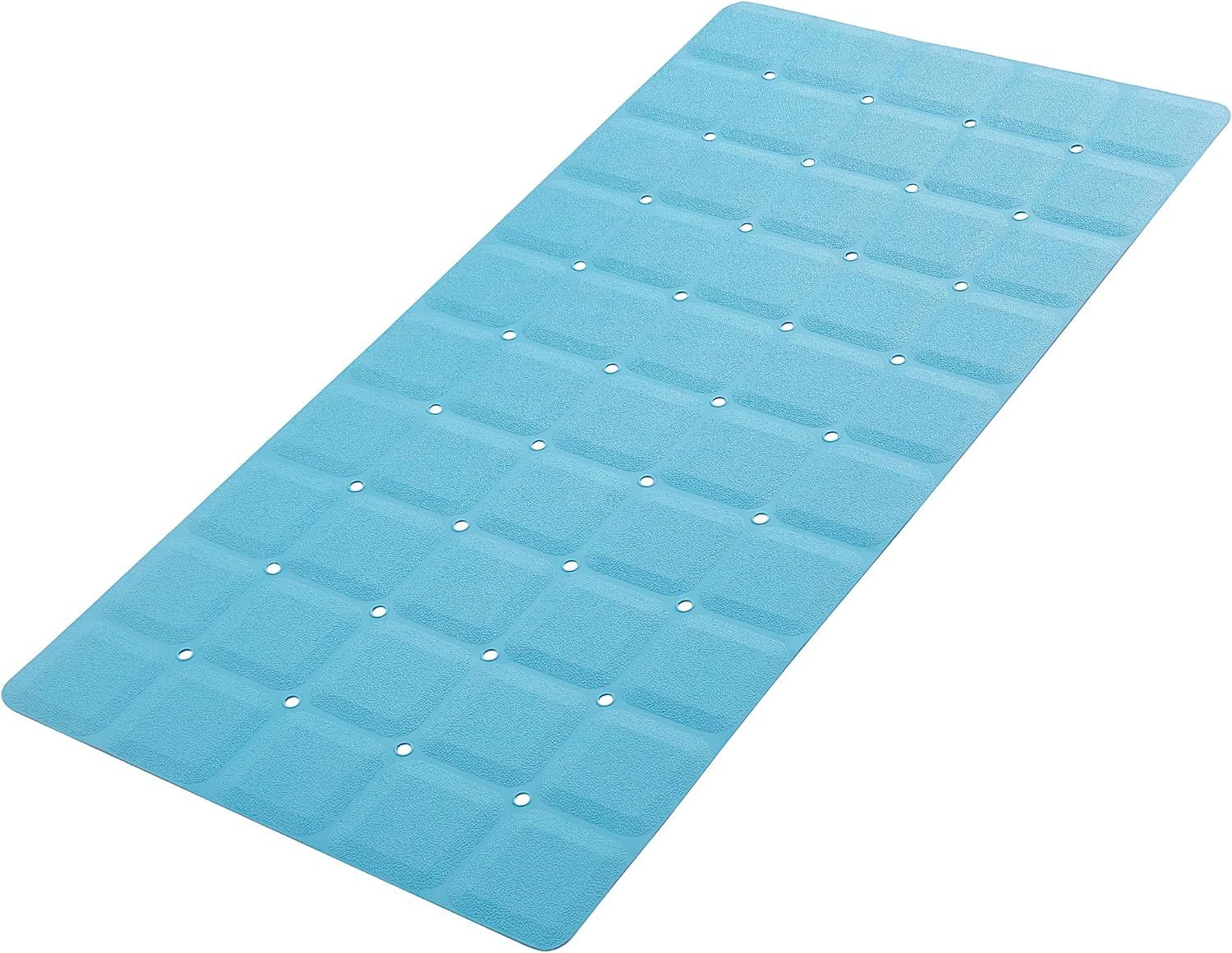Blue Jumbo Silicone Non-Slip Foldable Bathtub Mat