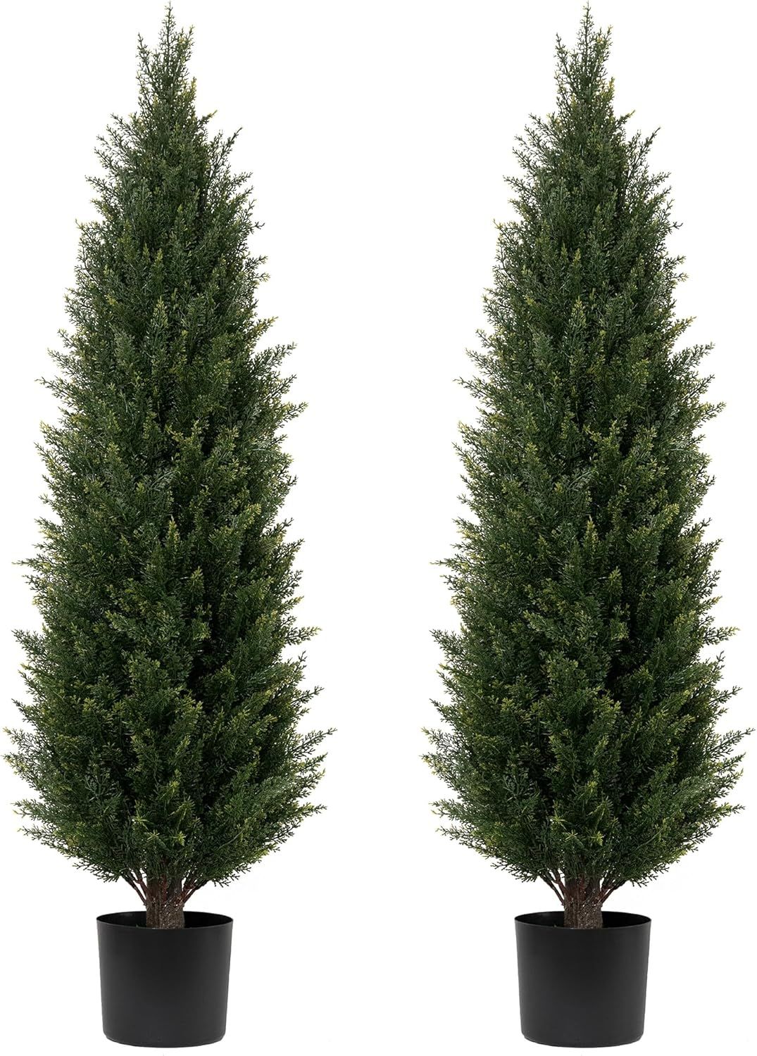 48'' UV Resistant Potted Artificial Cedar and Pine Topiary