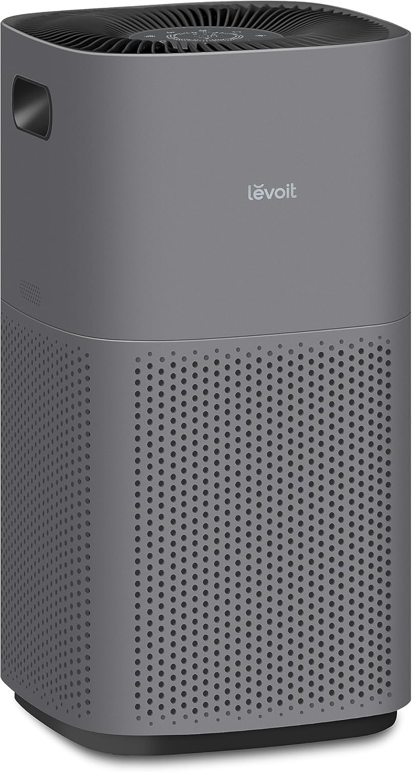 Gray Smart WiFi HEPA Air Purifier with Alexa Control