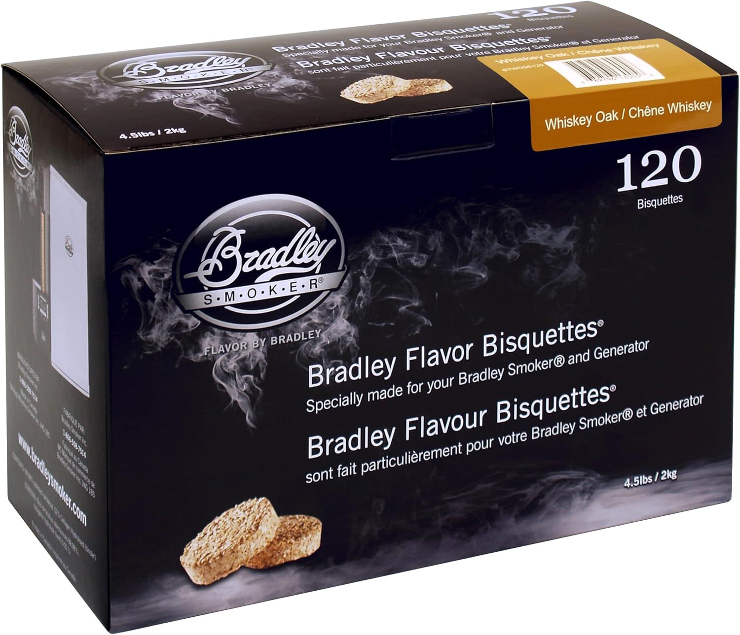 Hickory Wood Blend Smoking Bisquettes for BBQ Grills, 120 Pack