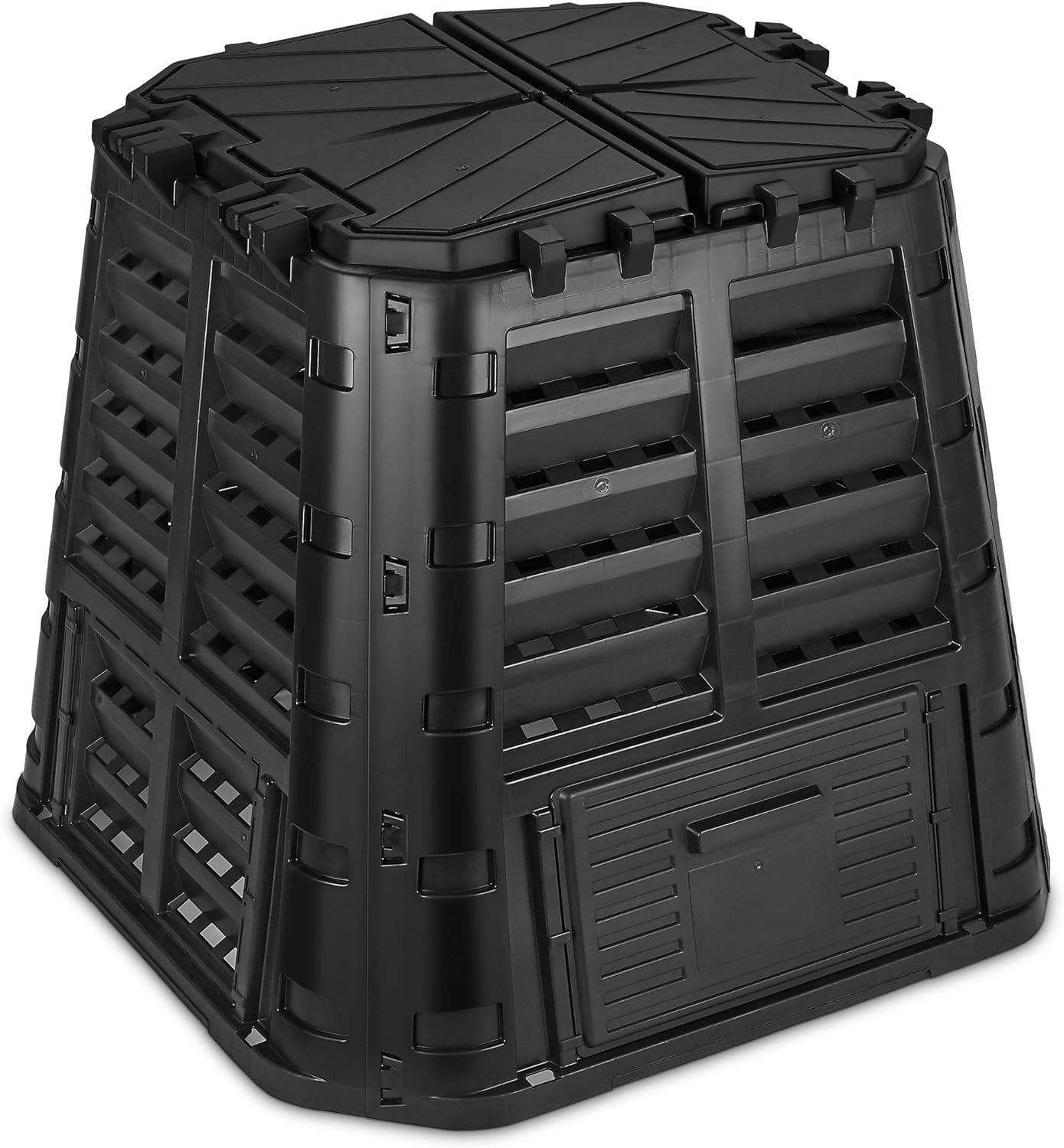 110 Gallon Black Recycled Plastic Outdoor Compost Bin