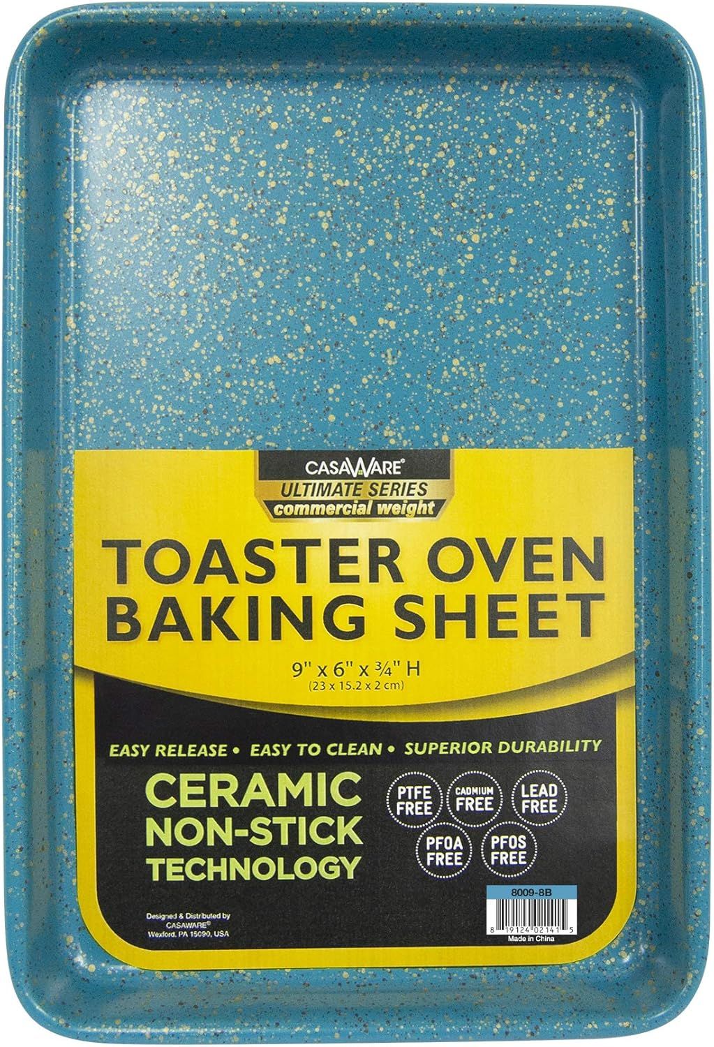 Blue Granite Ceramic Non-Stick Toaster Oven Baking Sheet