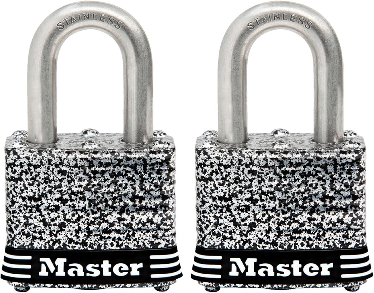 Gray Steel 1.5" Keyed Alike Padlock Set