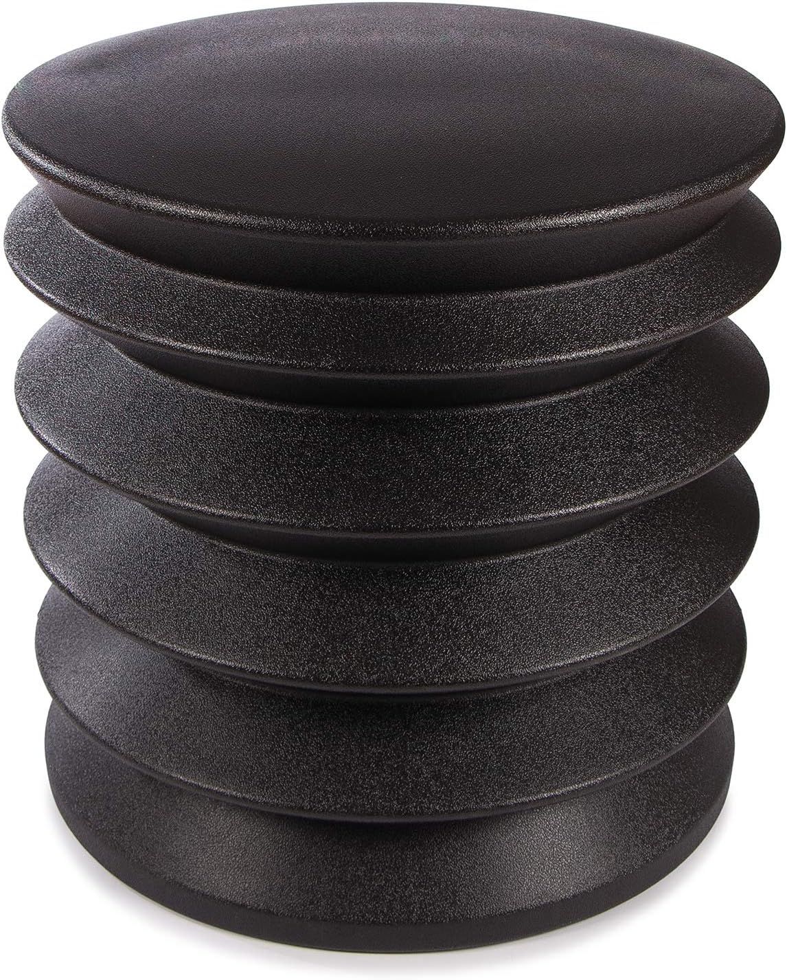 Black Ergonomic Drum Base Swivel Active Sitting Stool