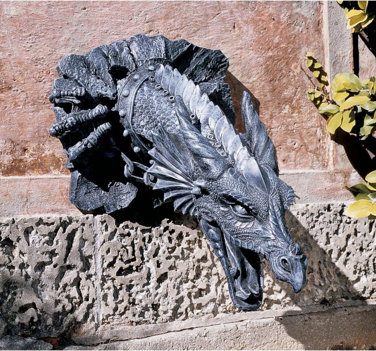 Gawain's Fierce Dragon Resin Wall Sculpture