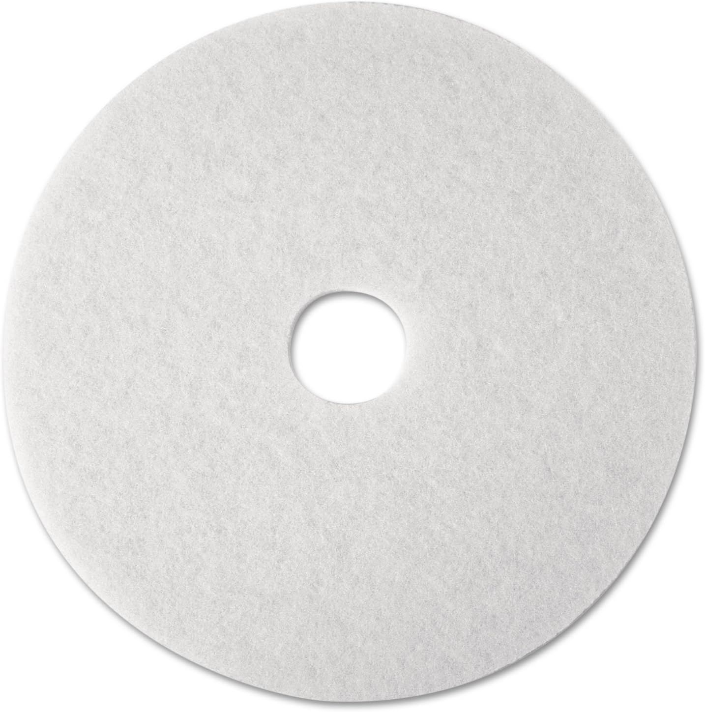 12" White Polyester Fiber Super Polish Cleaning Pads