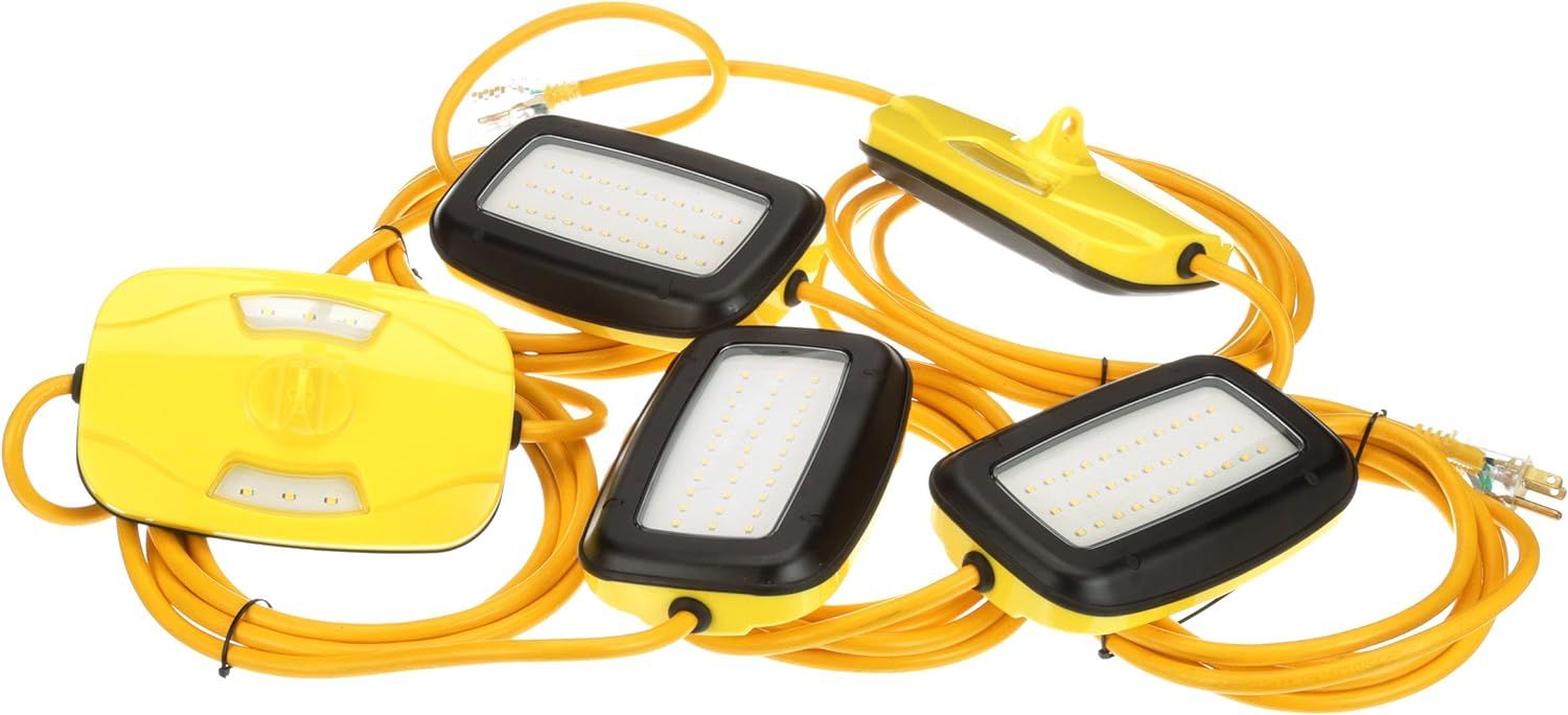 50 ft Yellow Plastic LED Outdoor String Lights