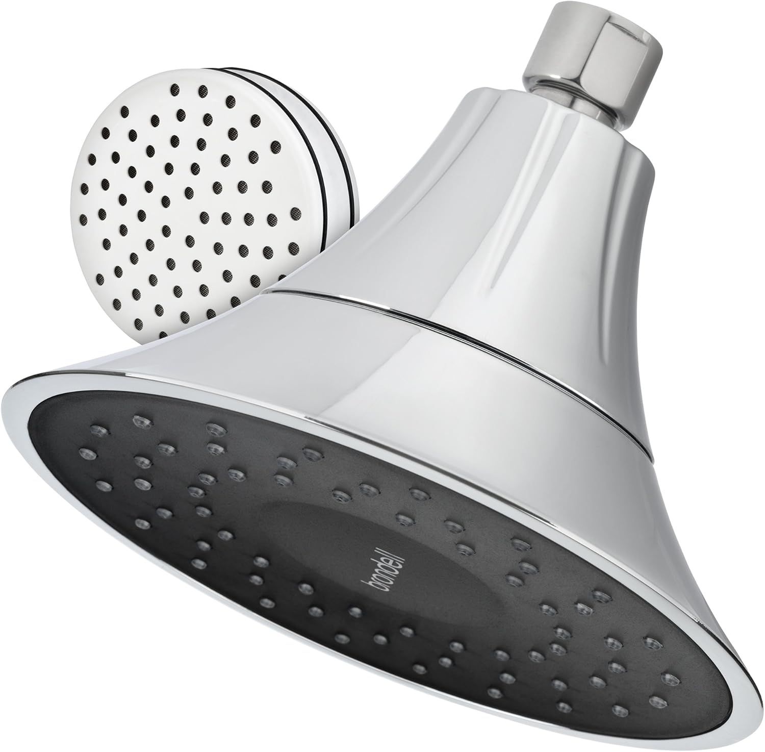 Chrome Handheld Rain Shower Head with Filter