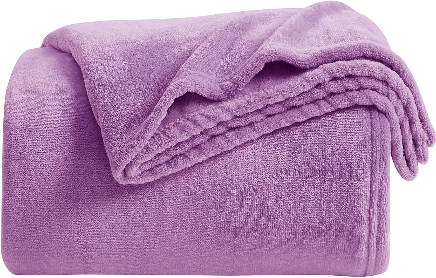 Lilac Fleece Reversible Throw Blanket for Pets and Baby