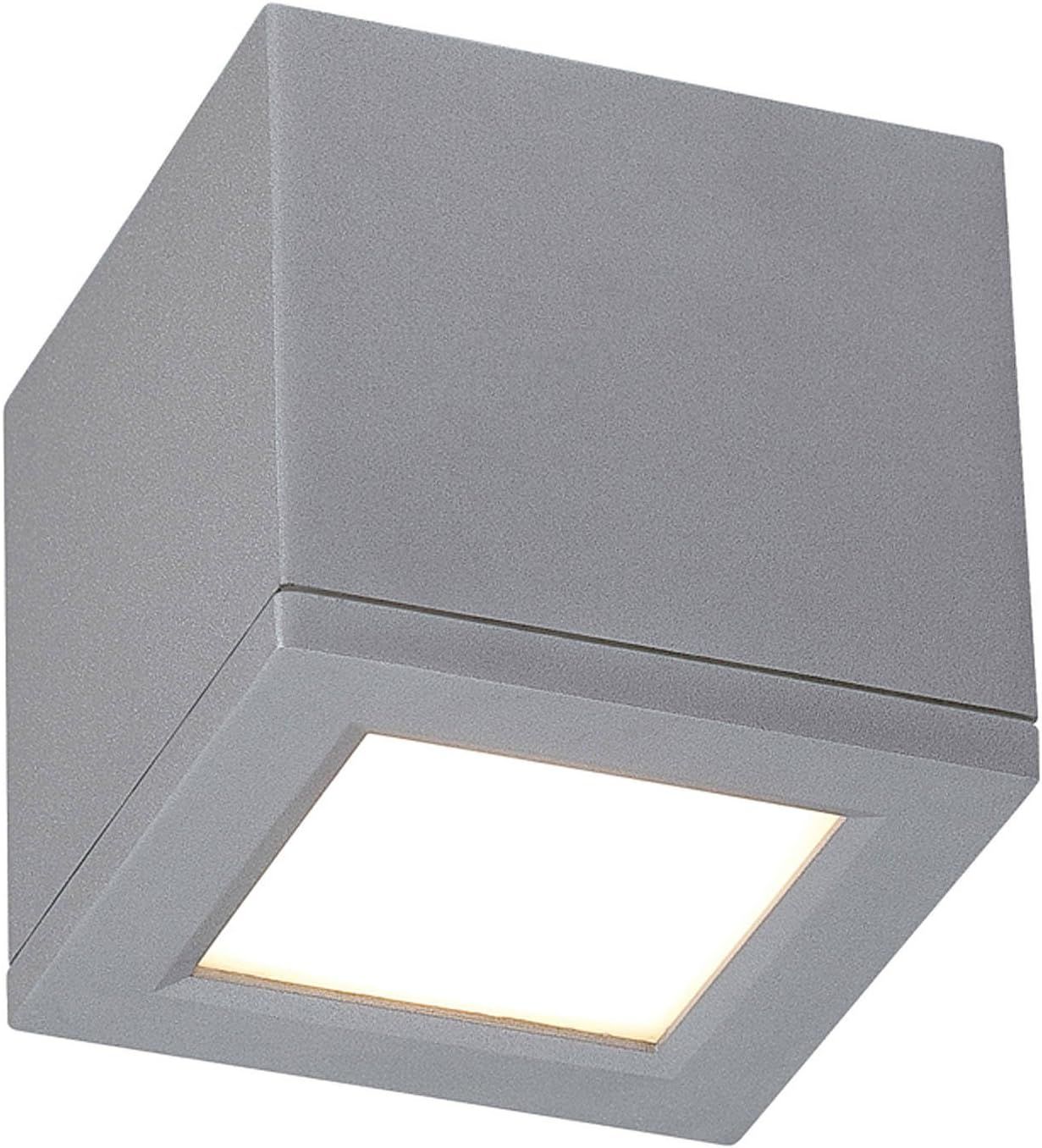 Rubix Graphite 5'' Aluminum LED Flush Mount - Energy Star Certified