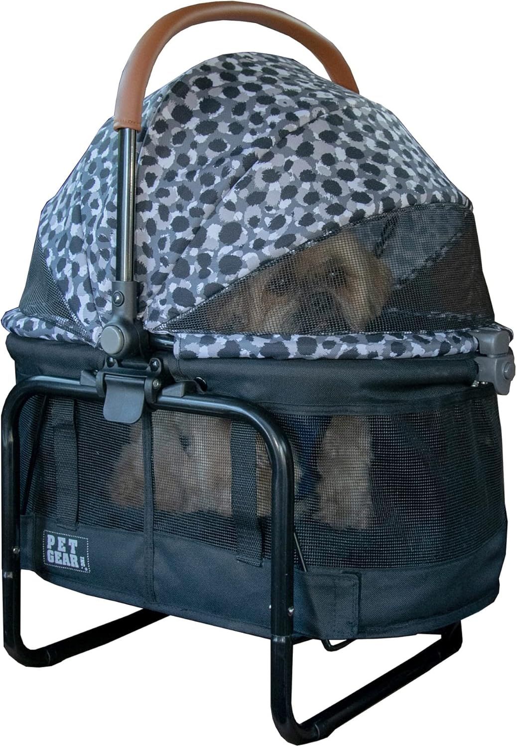 Gray Soft-Sided Dog Carrier with Adjustable Strap