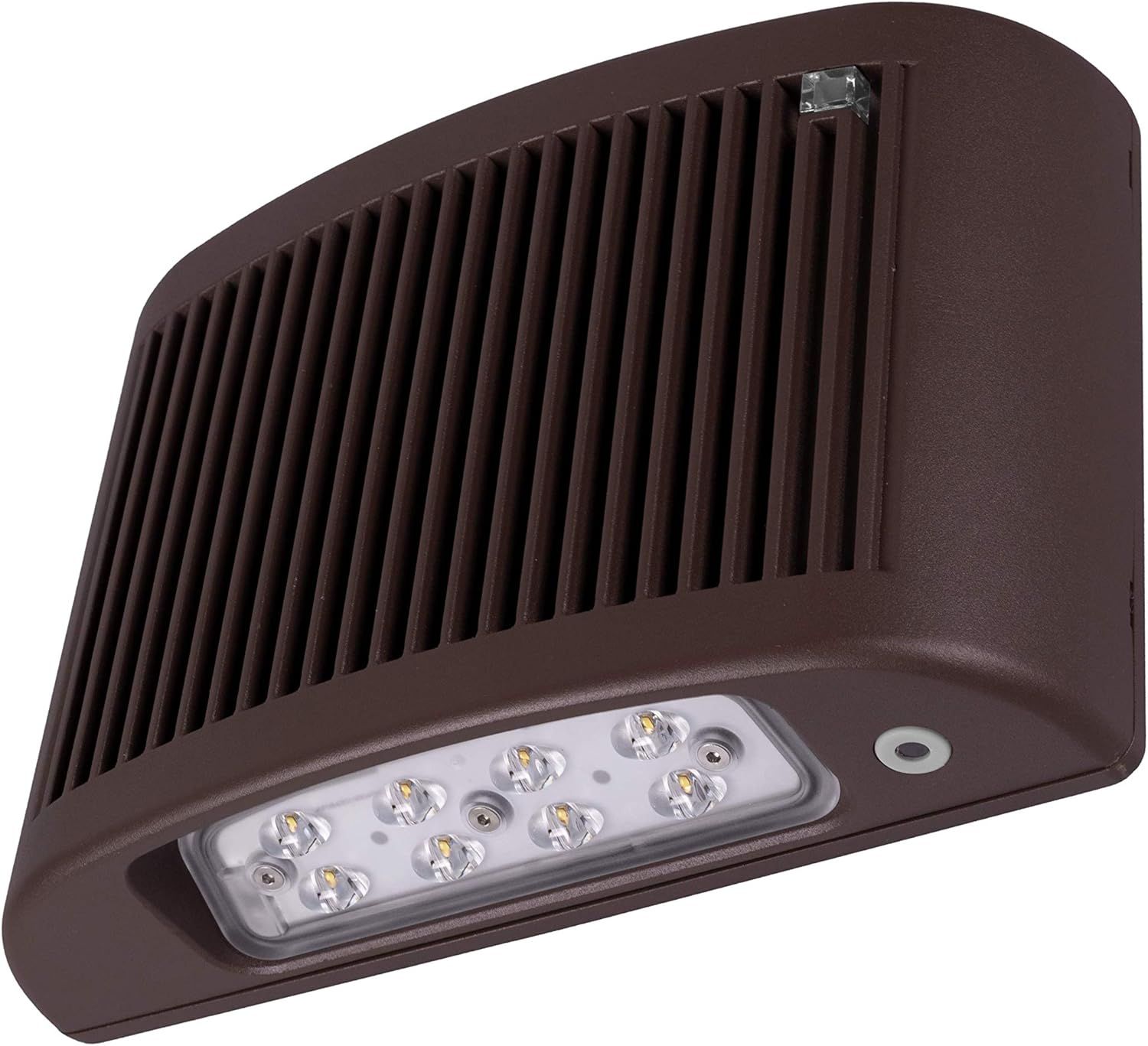 Bronze Matte Outdoor LED Emergency Wall Light