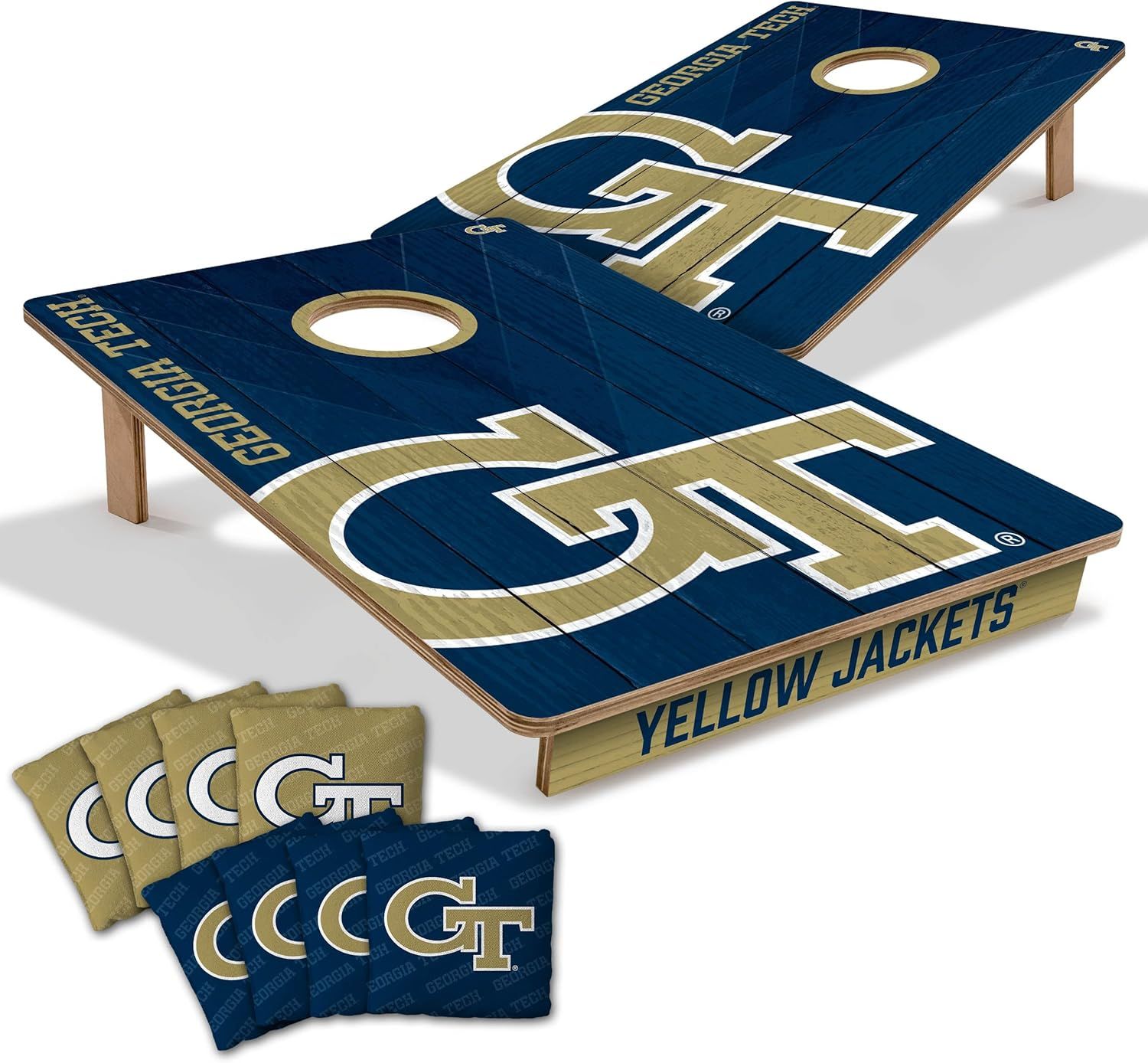 Georgia Tech Yellow Jackets 2x3 All-Wood Cornhole Game Set