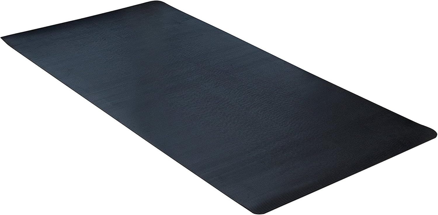 Black 36.5'' x 5.5'' Indoor/Outdoor Rubber Scraper Mat