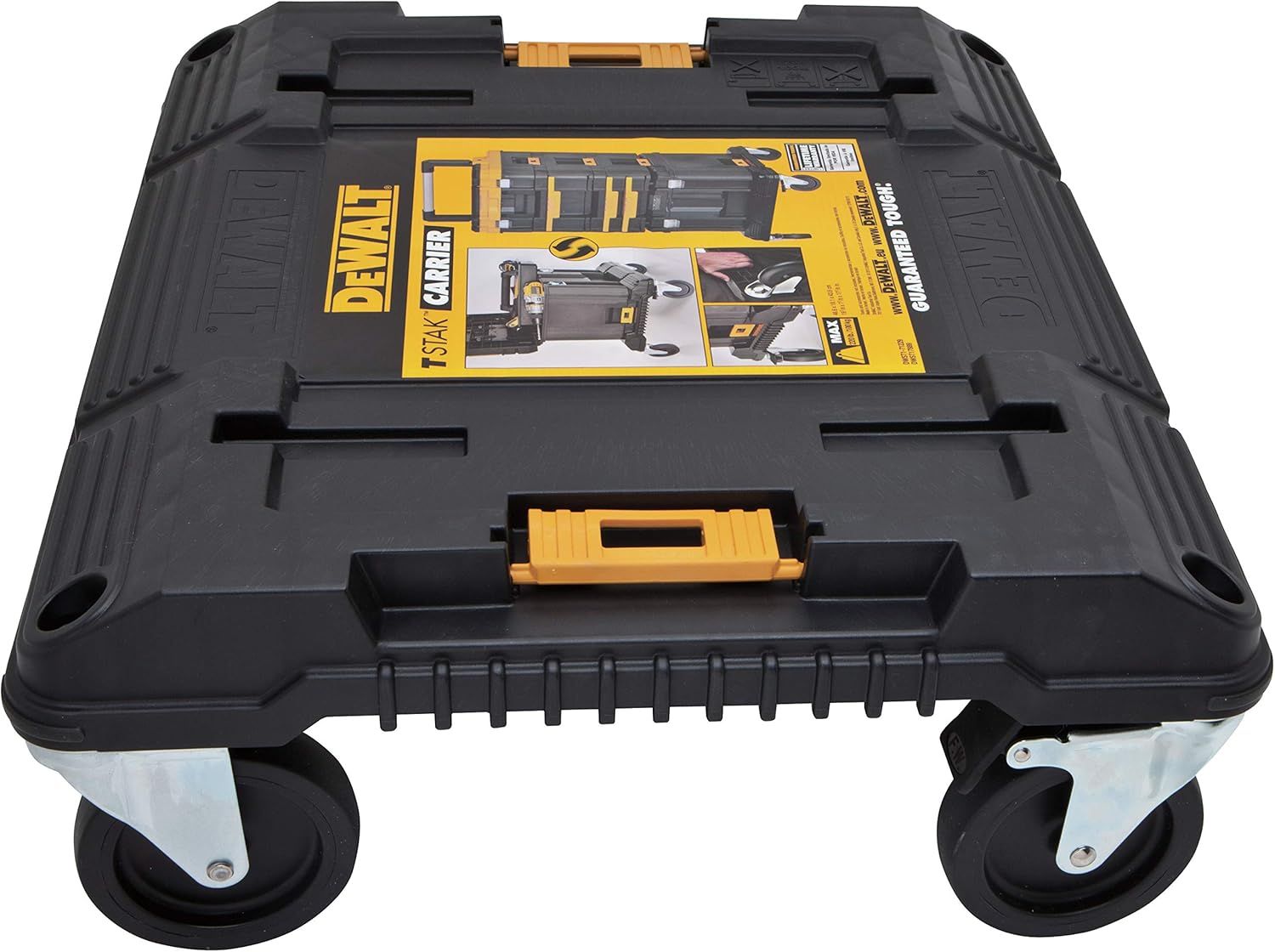 DEWALT Black Plastic TSTAK 4-Wheel Cart with Strap