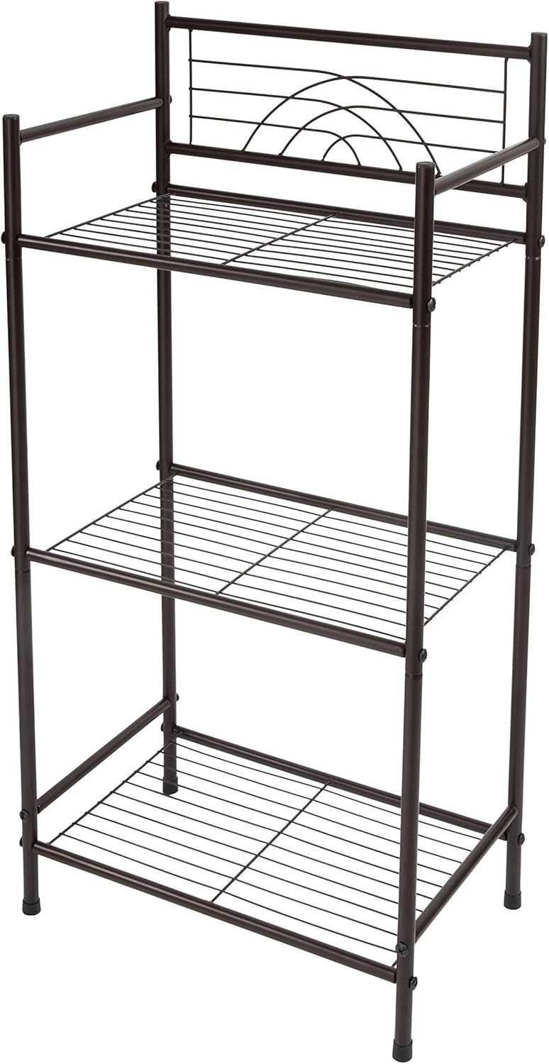 Bronze 3-Tier Industrial Freestanding Bathroom Shelf