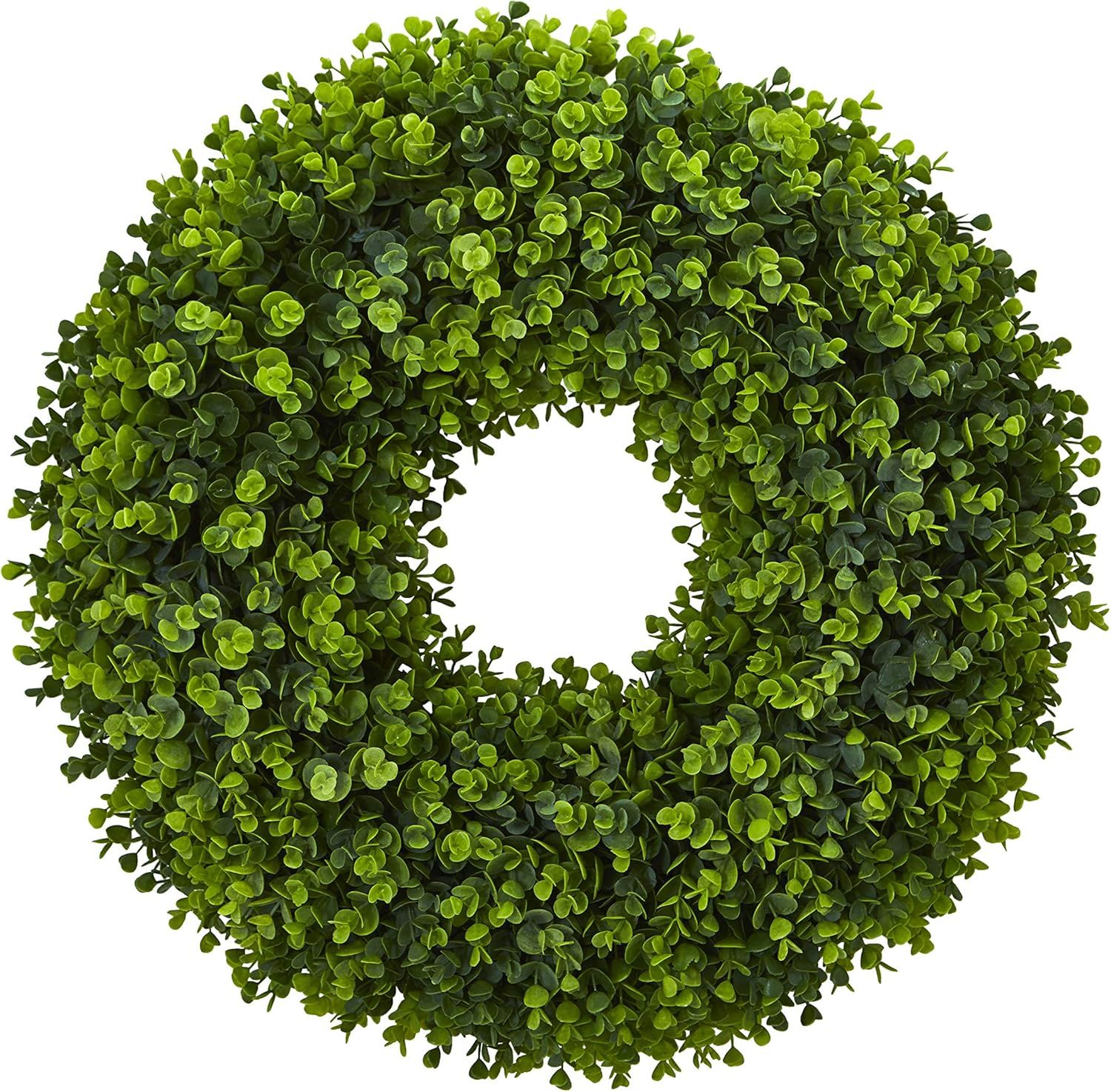 Lush Green 23.5" Eucalyptus Artificial Outdoor Wreath