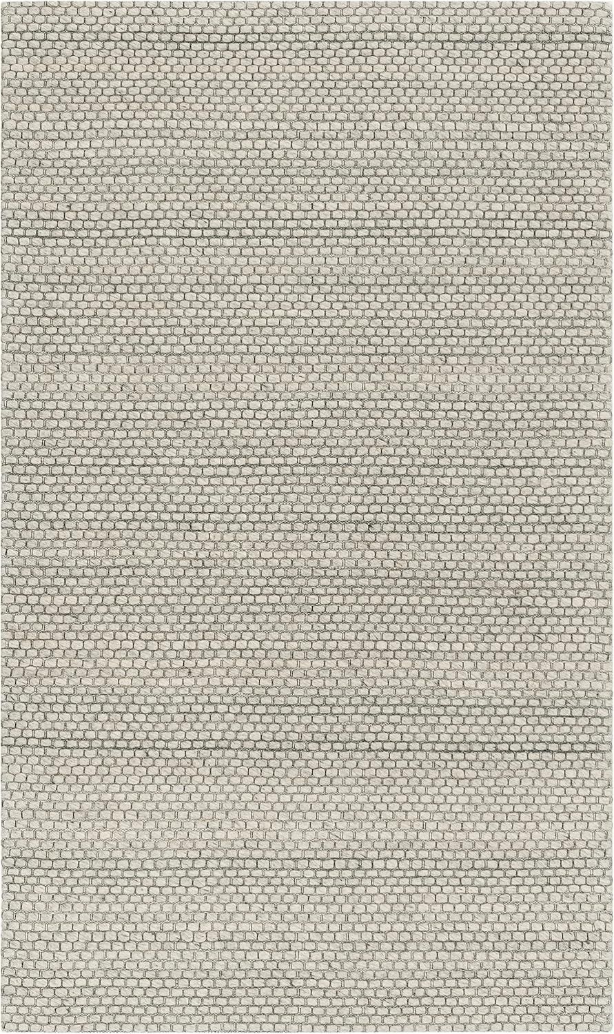 Hand-Tufted Artisan Gray Wool 9' x 12' Rectangular Rug