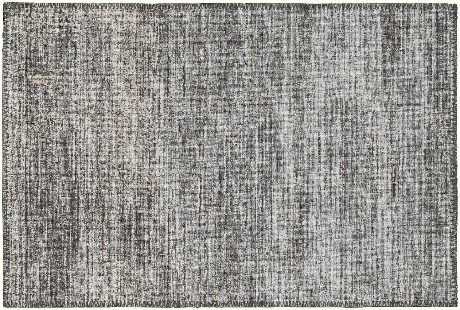 Silver Flat Woven Chenille Indoor Outdoor Area Rug